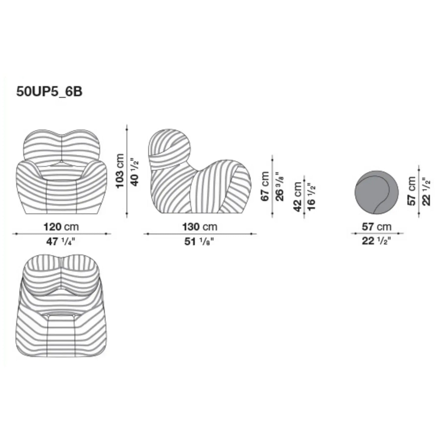 Up 50 Armchair | B&B Italia | JANGEORGe Interior Design