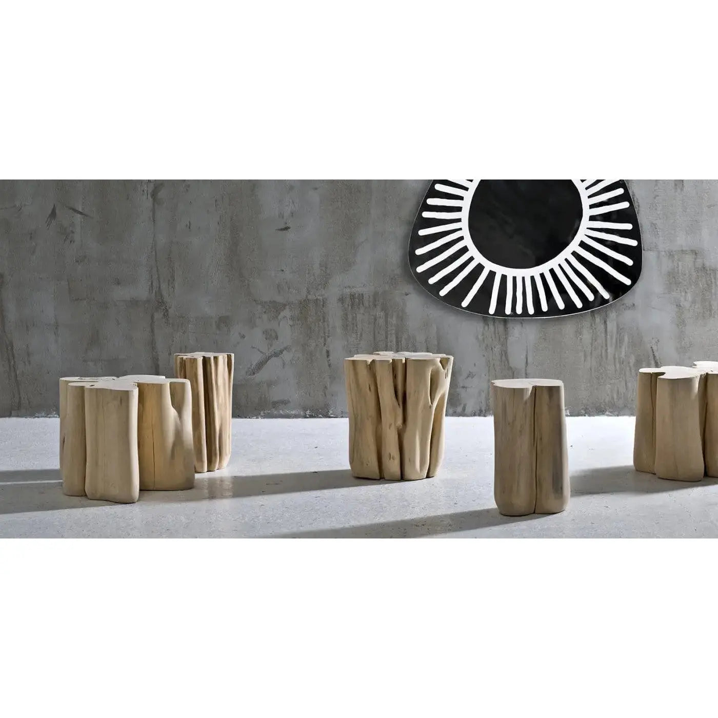 Brick Natural Barked Hornbeam Trunk Section | Gervasoni | JANGEORGe Interior Design