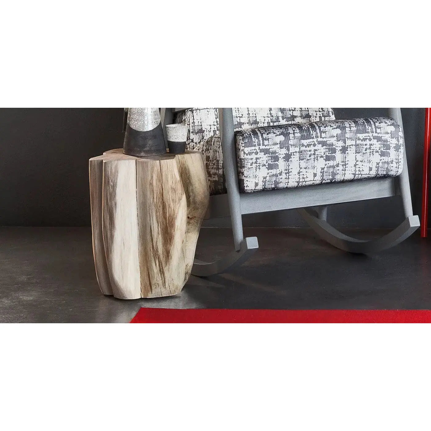 Brick Natural Barked Hornbeam Trunk Section | Gervasoni | JANGEORGe Interior Design