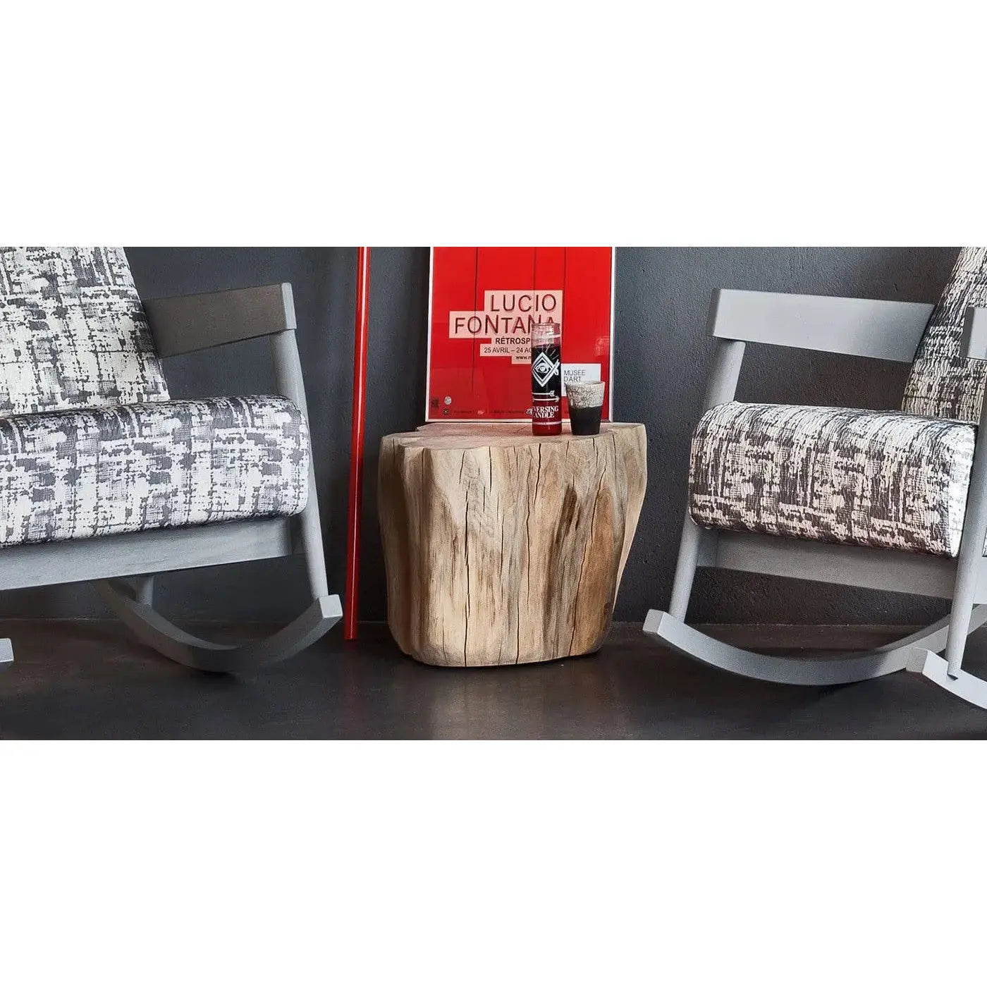 Brick Natural Barked Hornbeam Trunk Section | Gervasoni | JANGEORGe Interior Design