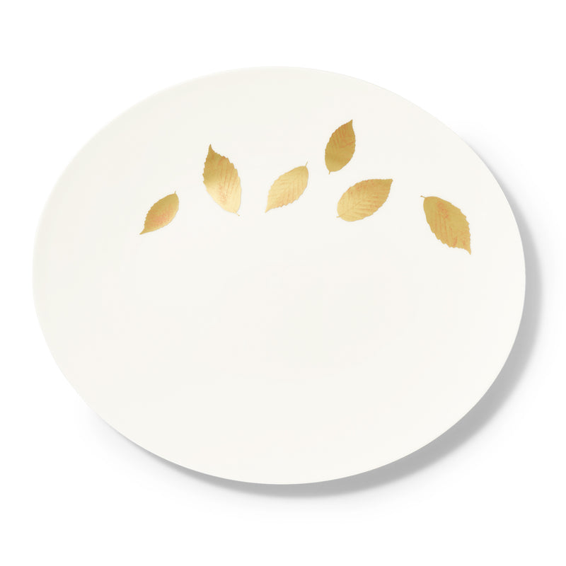 Gold Leaf - Oval Platter Gold 12.6in | 32cm (Ø)