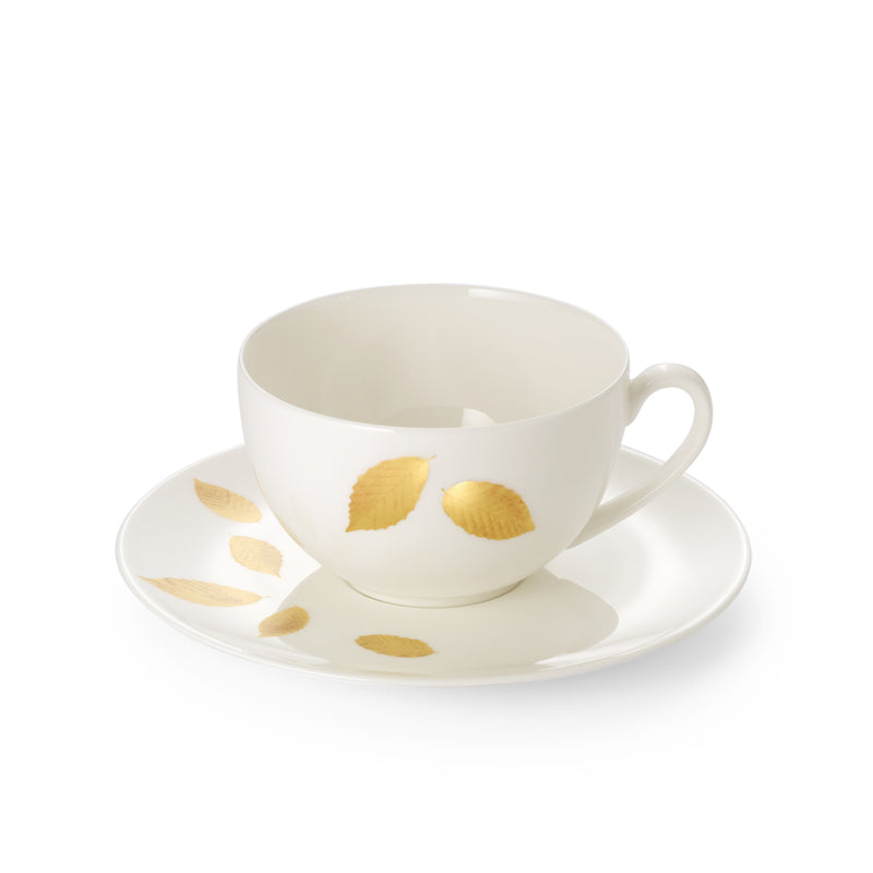 Gold Leaf - Set Coffee Cup & Saucer Gold 8.4 FL OZ | 0.25L