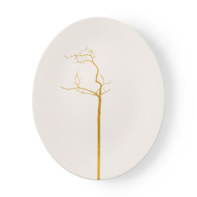 Golden Forest - Oval Platter 12.6in | 32cm (Ø) | Dibbern | JANGEORGe Interior Design