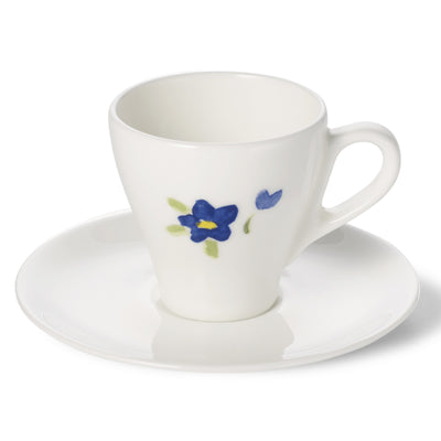 Impression (Blue Flower) - Set Espresso Cup & Saucer 3.7 fl oz | 0.11L | Dibbern | JANGEORGe Interiors & Furniture