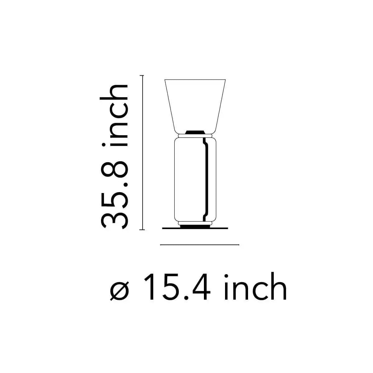 Noctambule Floor Lamp with High Cylinder, Cone and Small Base | Flos | JANGEORGe Interior Design