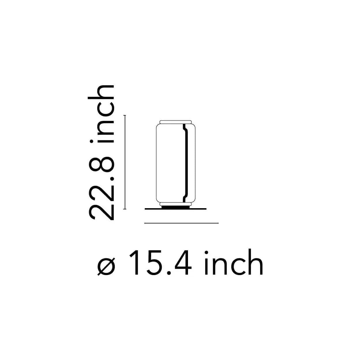 Noctambule Floor Lamp with High Cylinder and Small Base | Flos | JANGEORGe Interior Design