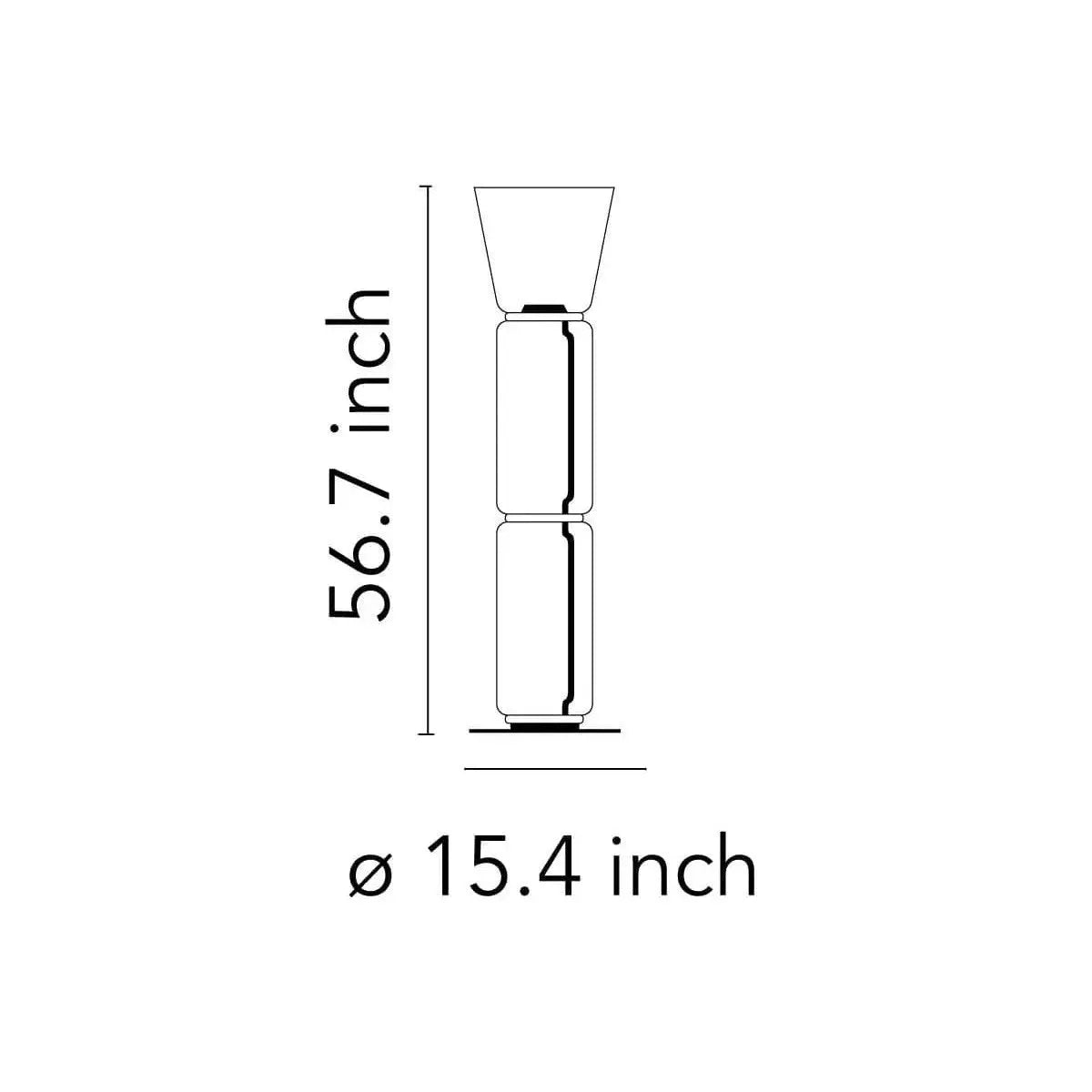 Noctambule Floor Lamp with High Cylinder, Cone and Small Base | Flos | JANGEORGe Interior Design