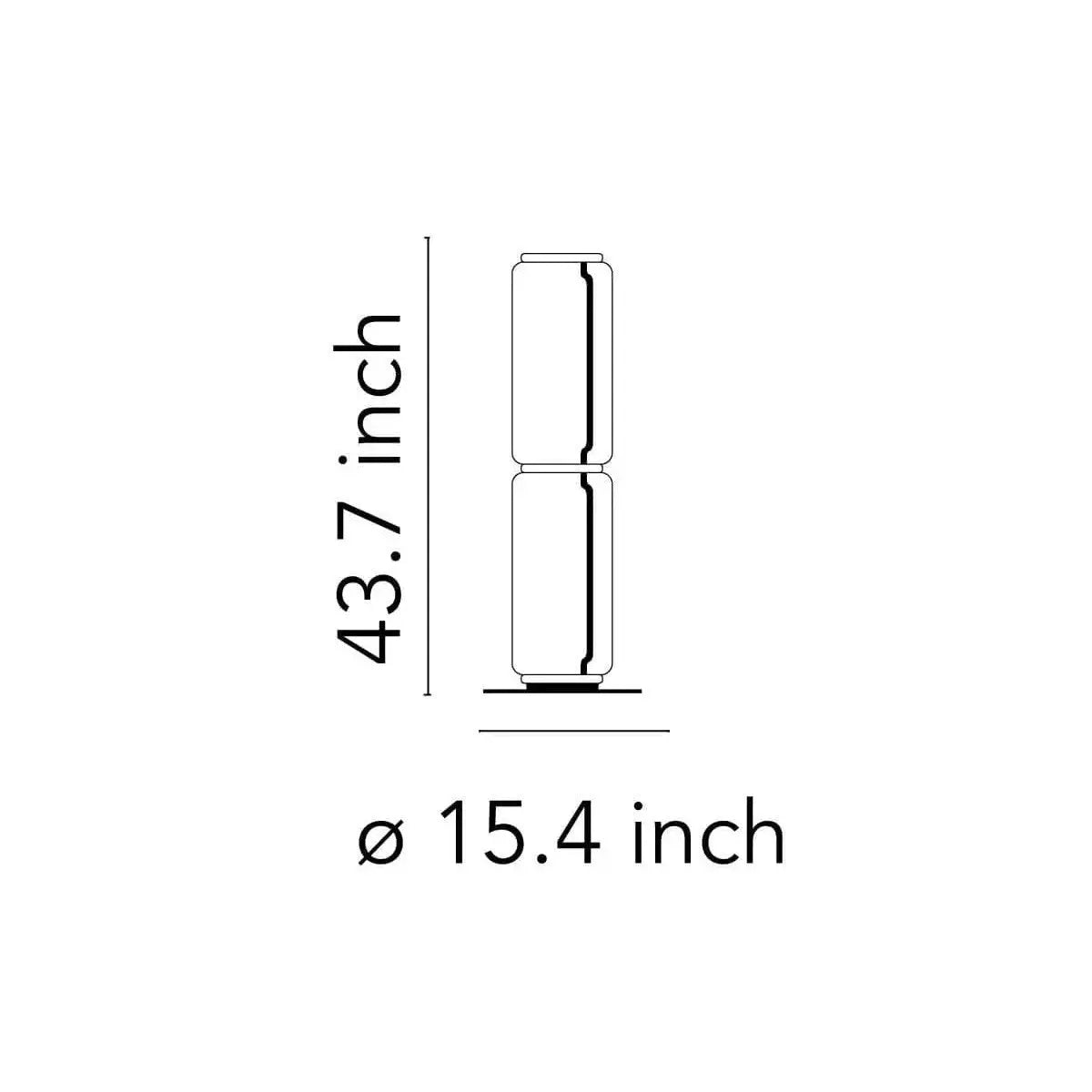 Noctambule Floor Lamp with High Cylinder and Small Base | Flos | JANGEORGe Interior Design