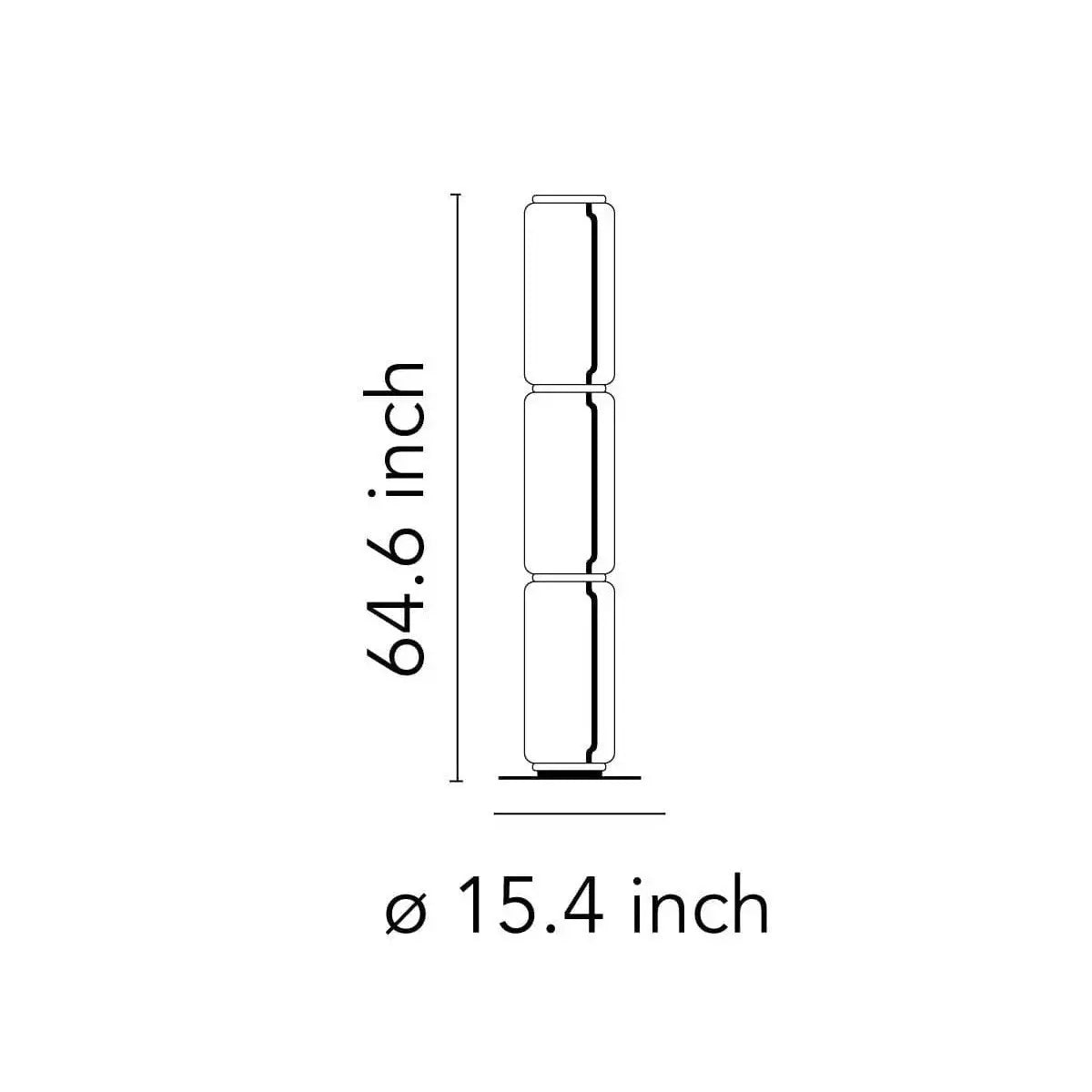 Noctambule Floor Lamp with High Cylinder and Small Base | Flos | JANGEORGe Interior Design