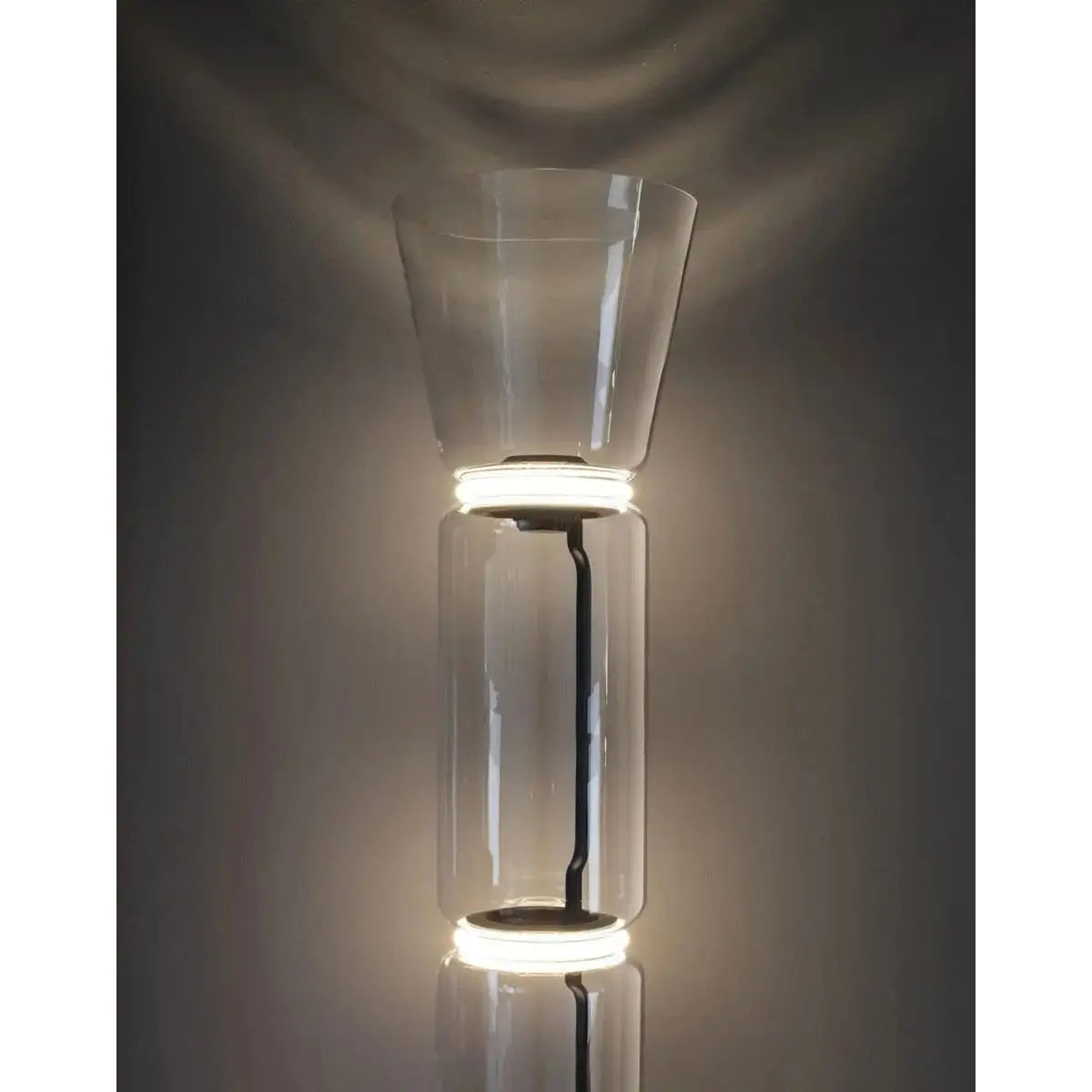 Noctambule Floor Lamp, LED Dimmable, 3 High Cylinders with Cone and Large Base | Flos | JANGEORGe Interior Design