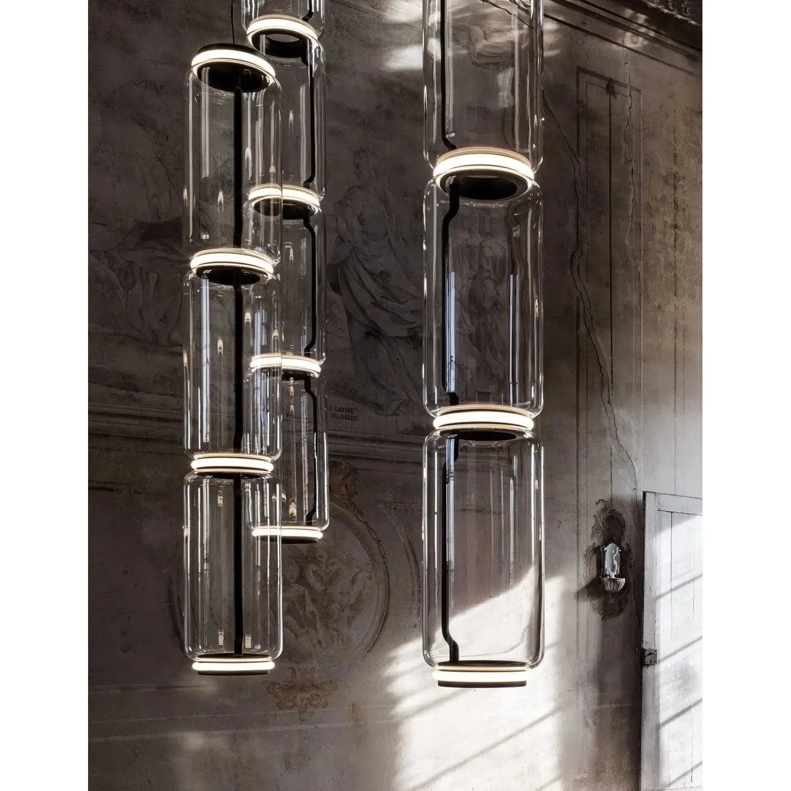 Noctambule Pendant with Low Cylinders | Flos | JANGEORGe Interior Design