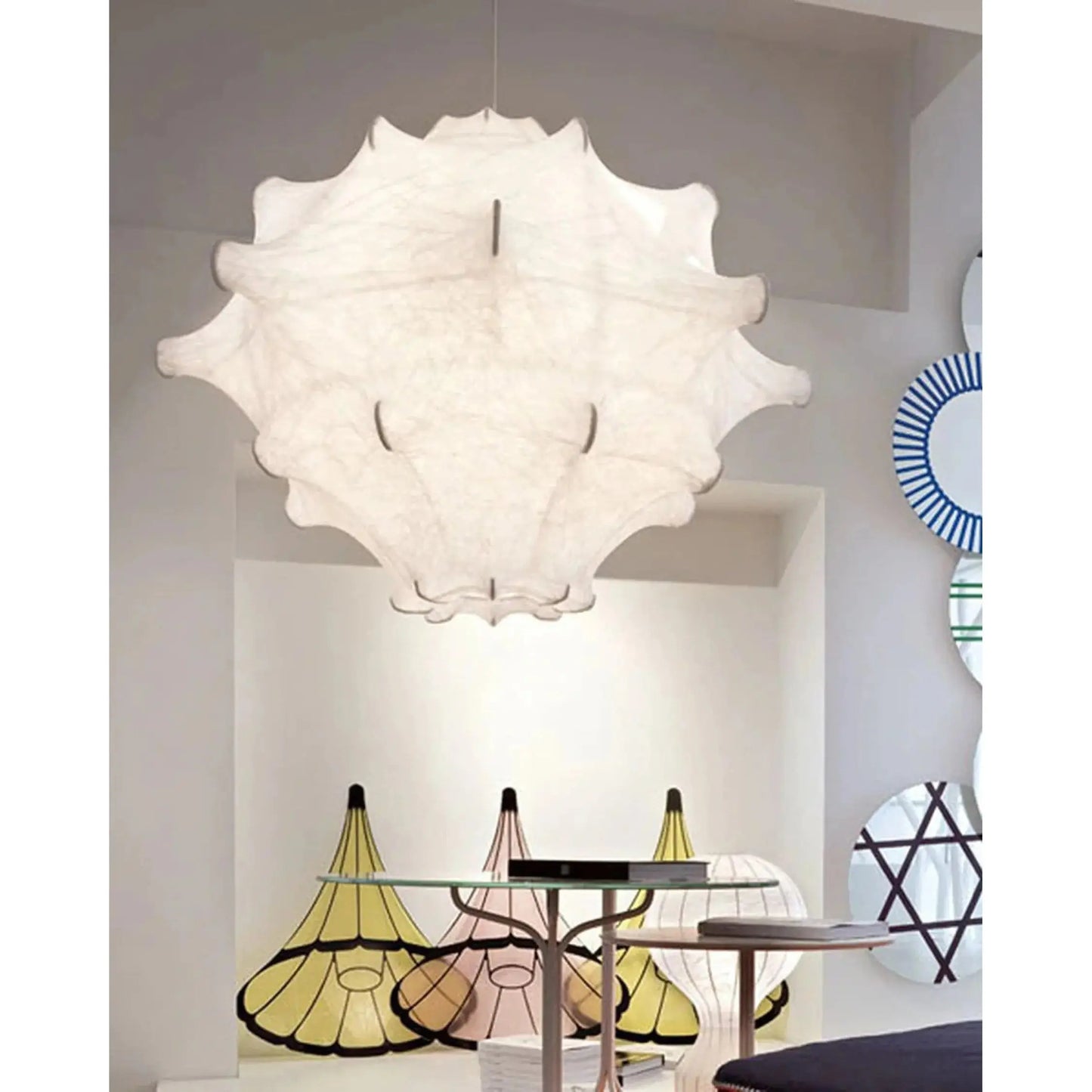 Taraxacum Dimmable Pendant with Cocoon Material | Flos | JANGEORGe Interior Design