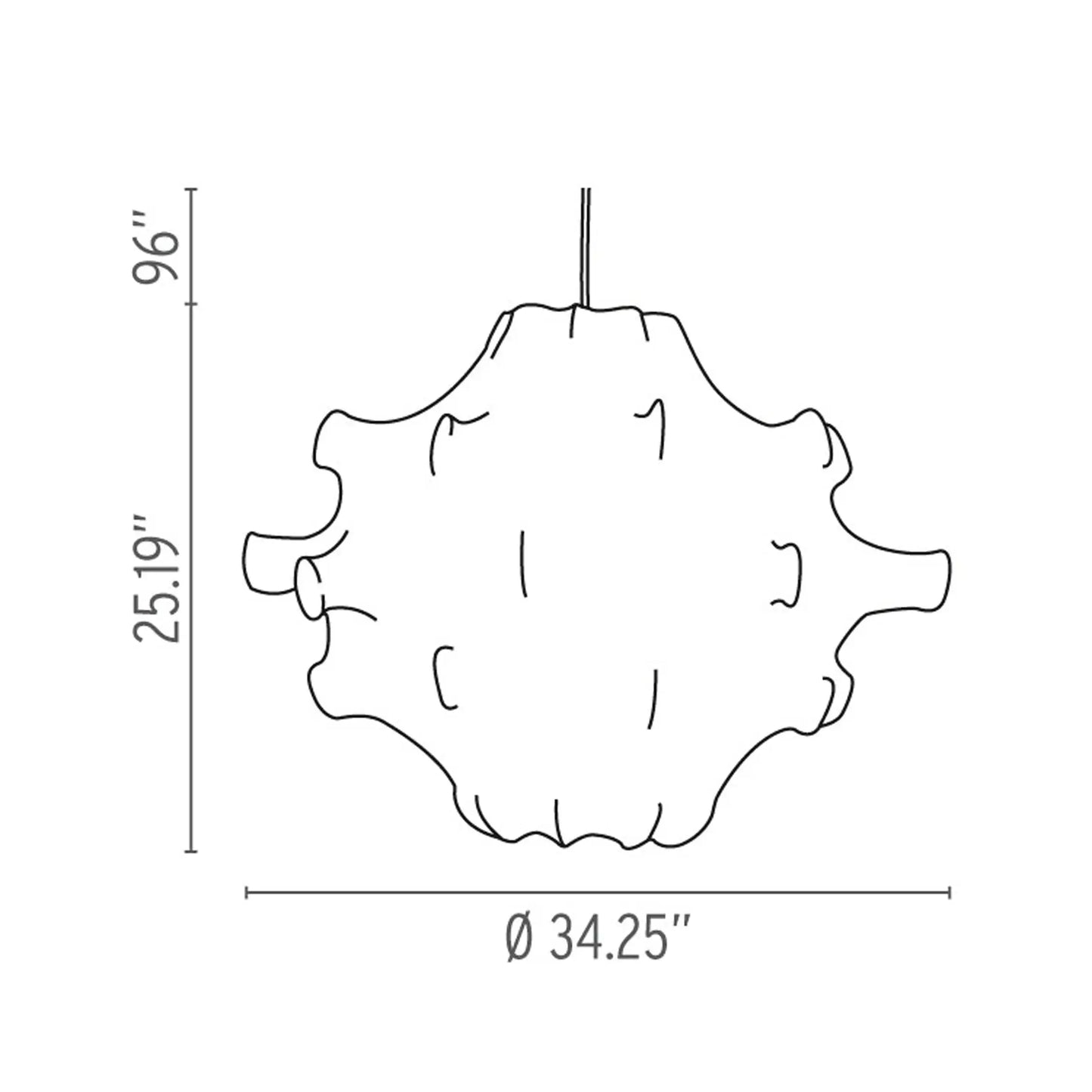 Taraxacum Dimmable Pendant with Cocoon Material | Flos | JANGEORGe Interior Design