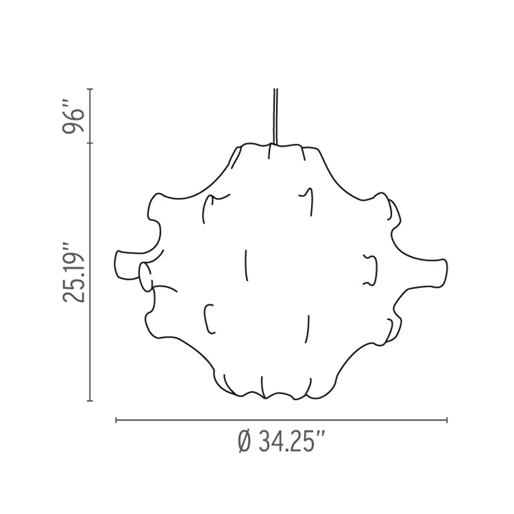 Taraxacum Dimmable Pendant with Cocoon Material | Flos | JANGEORGe Interior Design
