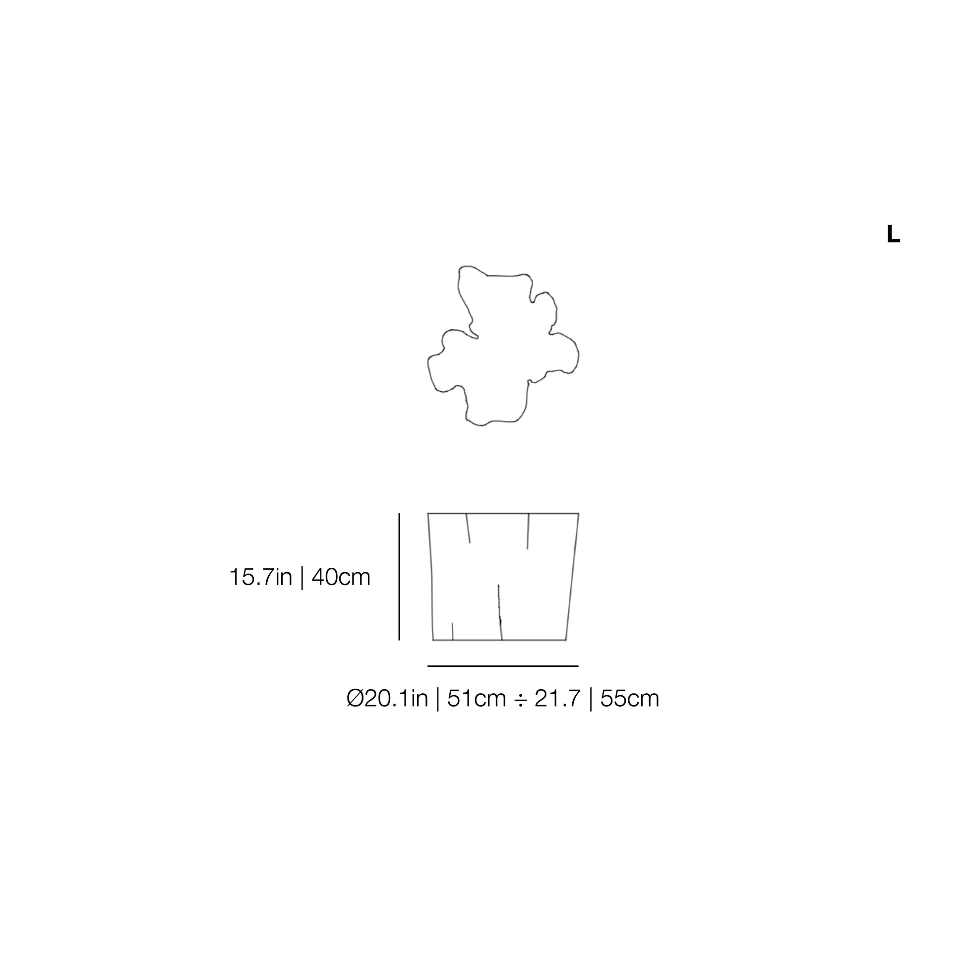 Brick Natural Barked Hornbeam Trunk Section | Gervasoni | JANGEORGe Interior Design