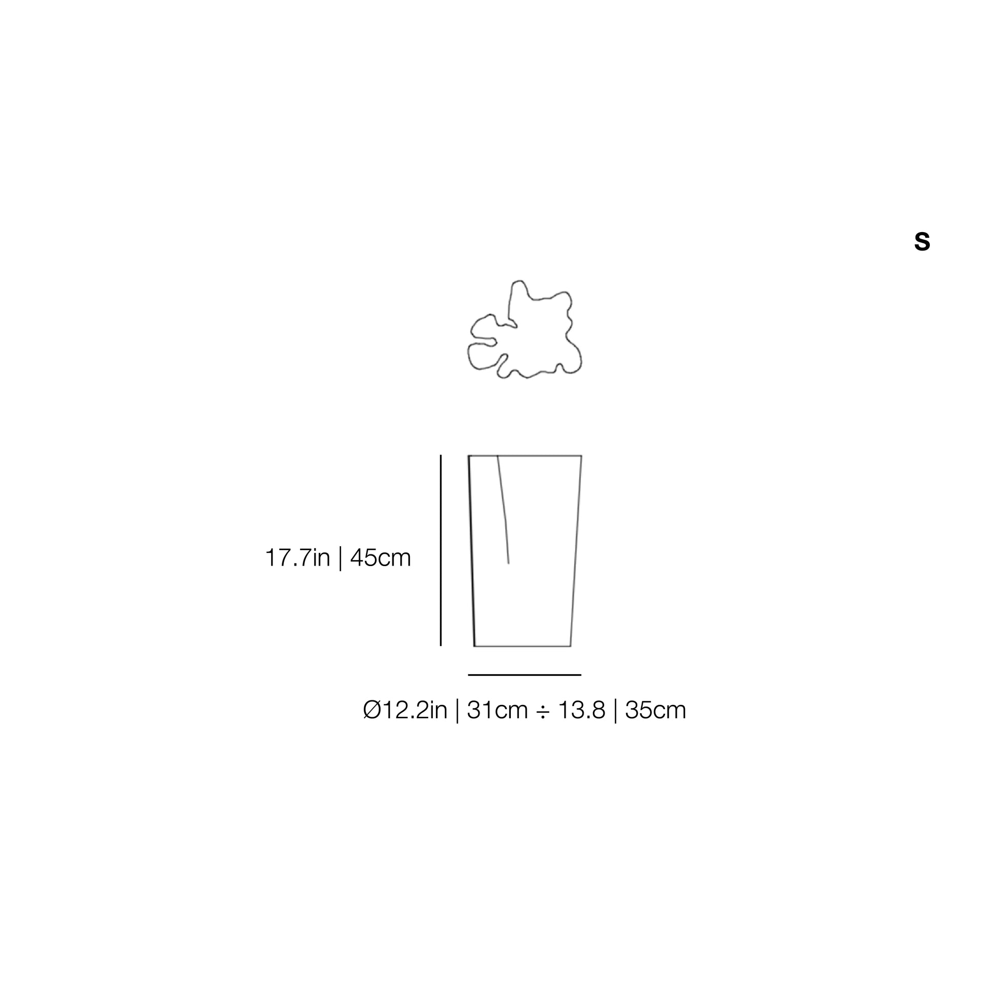 Brick Natural Barked Hornbeam Trunk Section | Gervasoni | JANGEORGe Interior Design