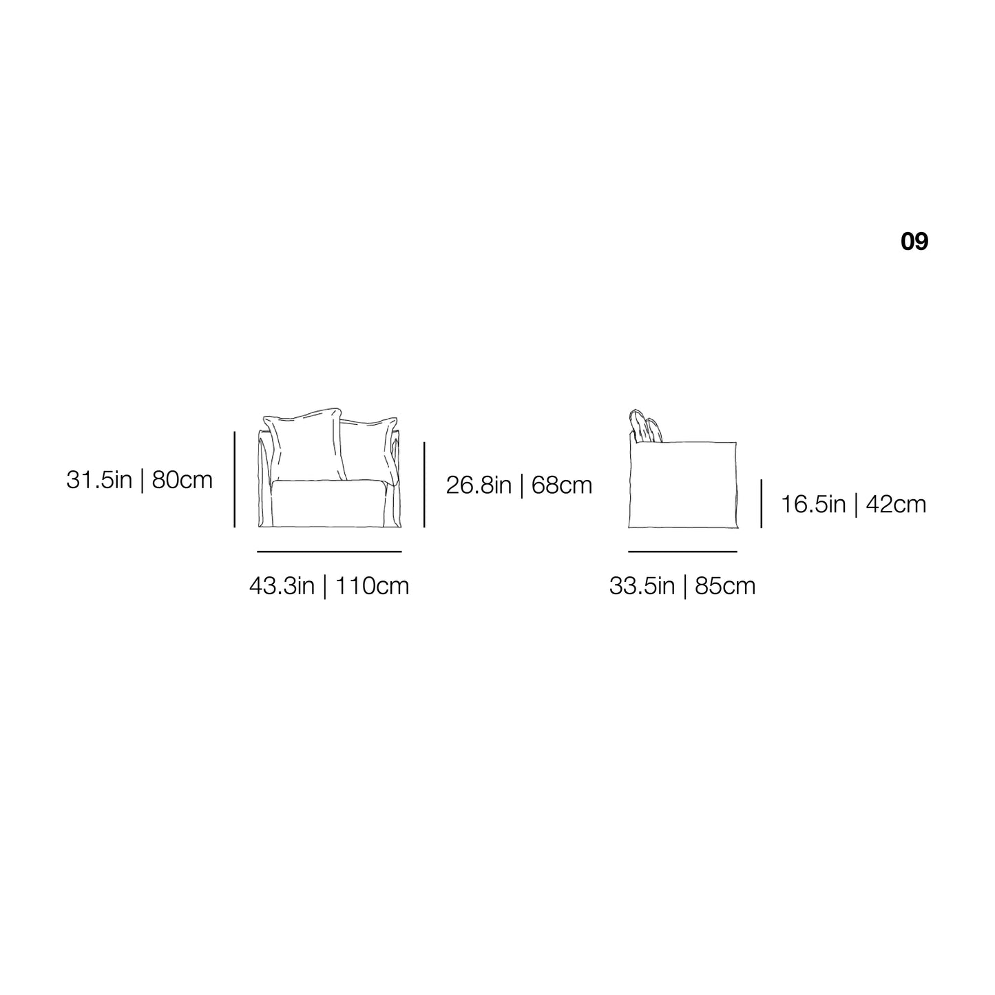 Ghost 09 Love Seat | Gervasoni | JANGEORGe Interior Design