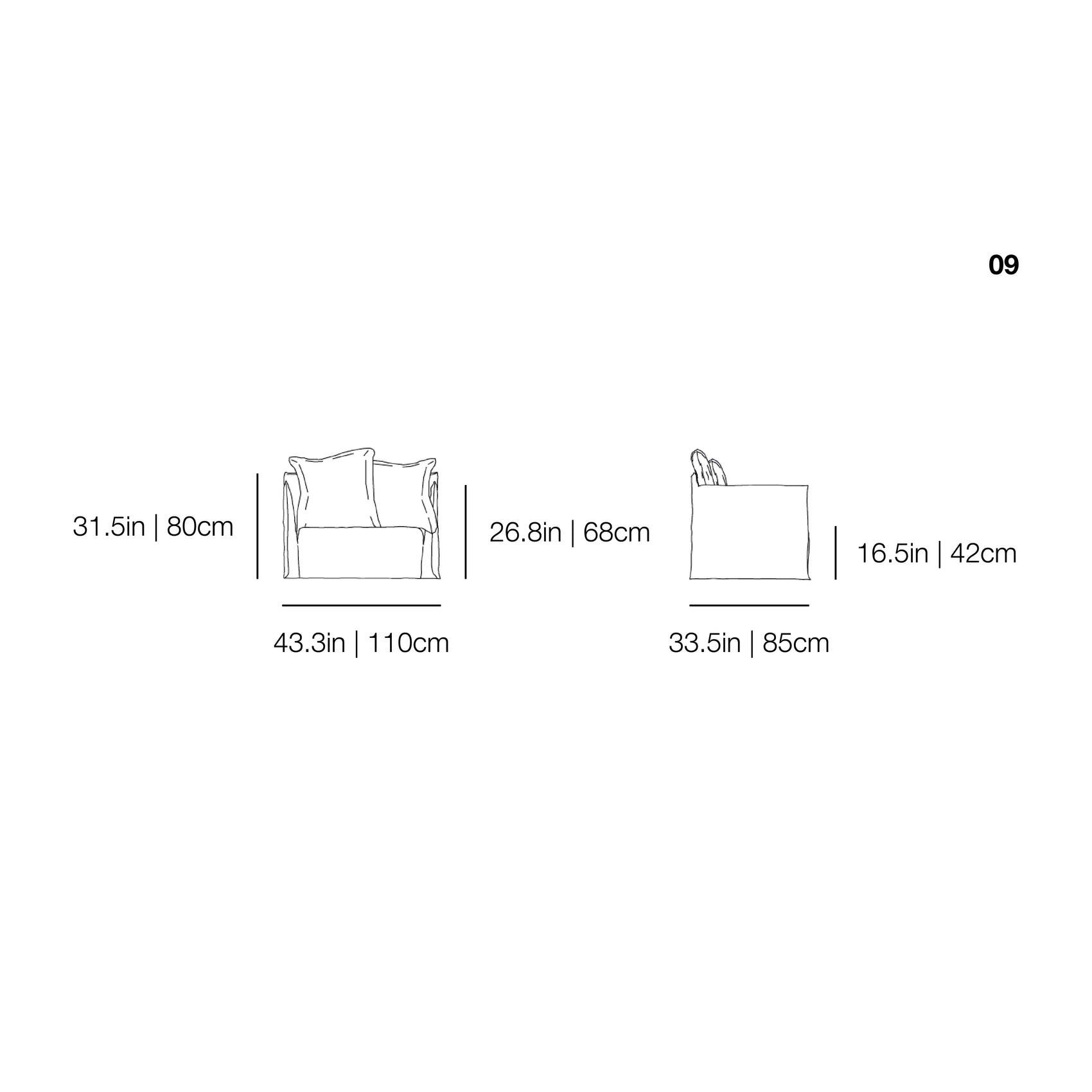 Ghost 09 Love Seat | Gervasoni | JANGEORGe Interior Design