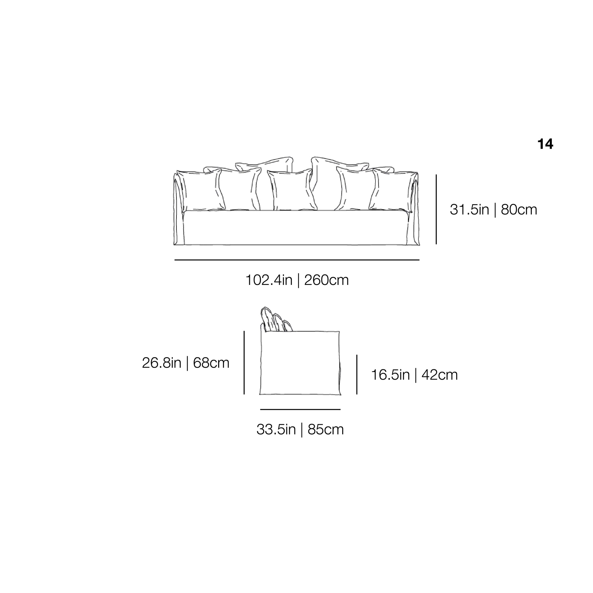 Ghost 14 Sofa | Gervasoni | JANGEORGe Interior Design