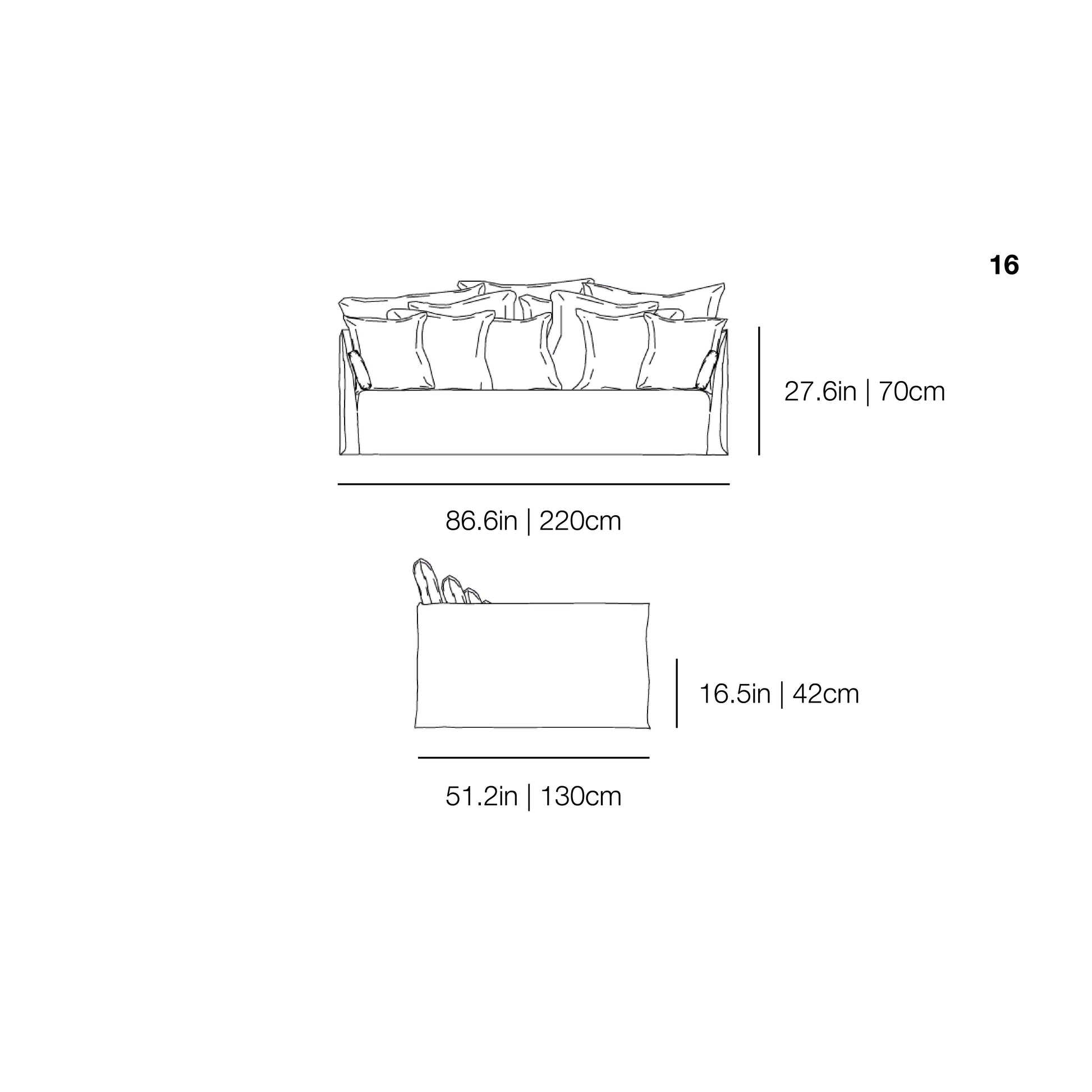 Ghost 16 Sofa | Gervasoni | JANGEORGe Interior Design
