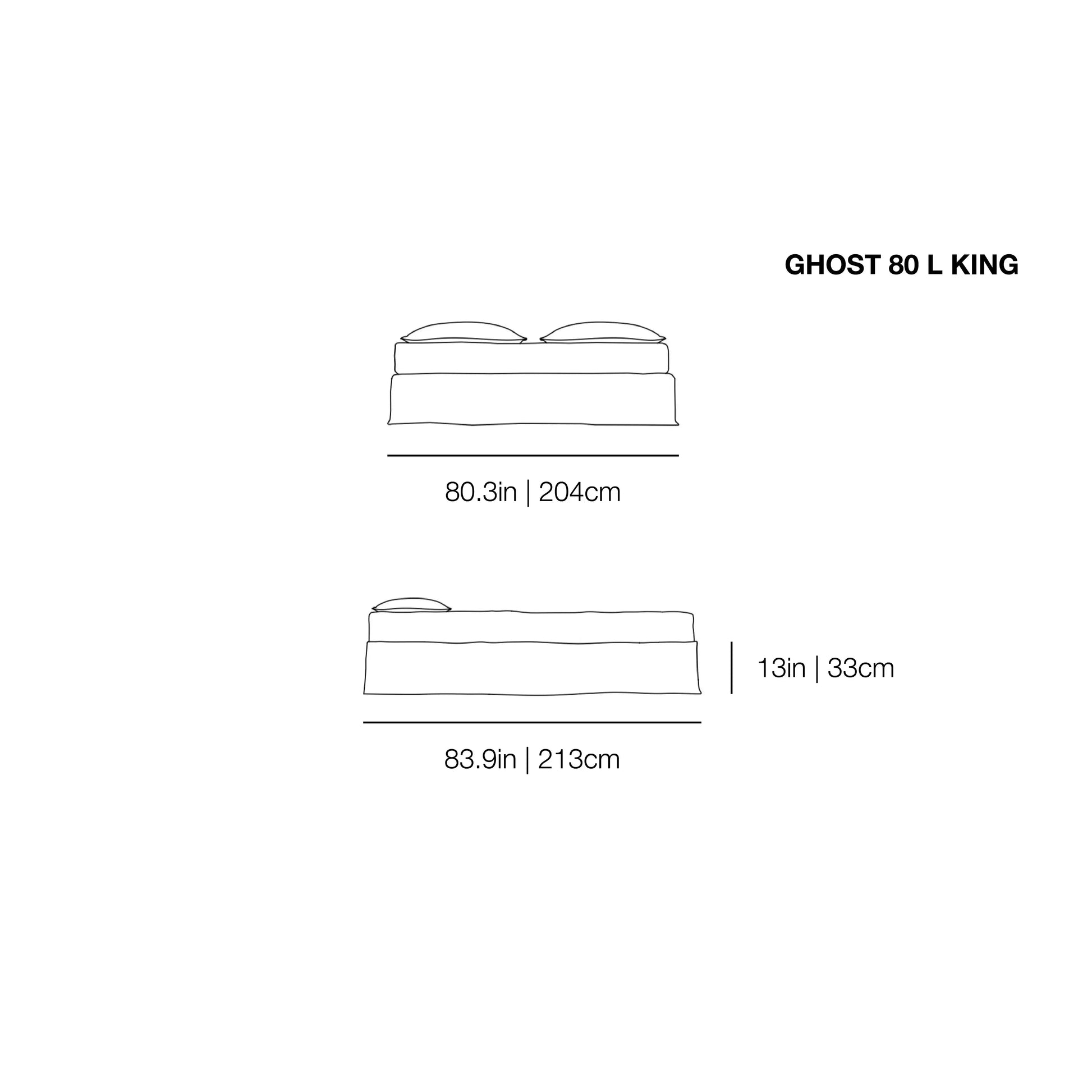 Ghost 80 L Bed | Gervasoni | JANGEORGe Interior Design