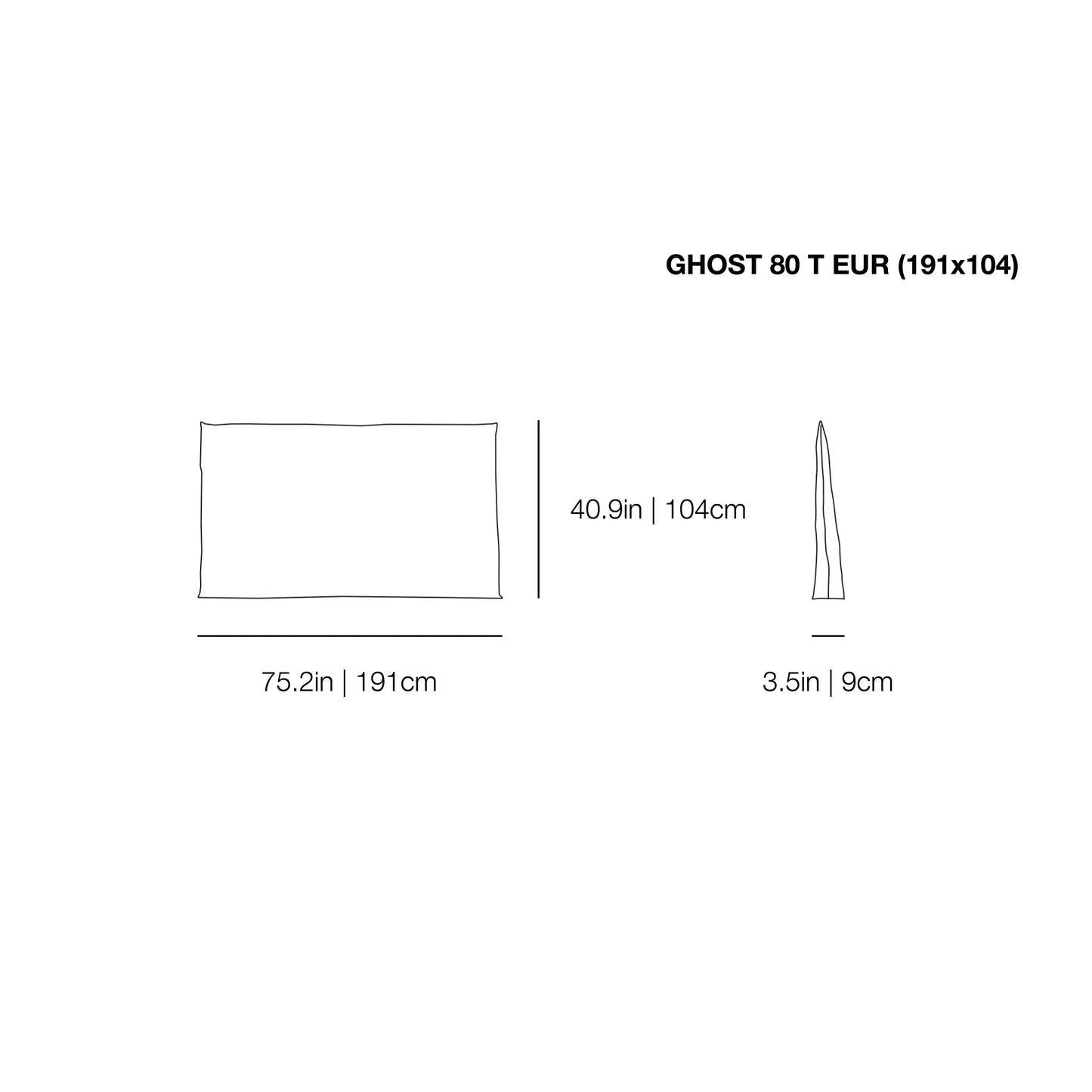 Ghost 80 T Headboard | Gervasoni | JANGEORGe Interior Design