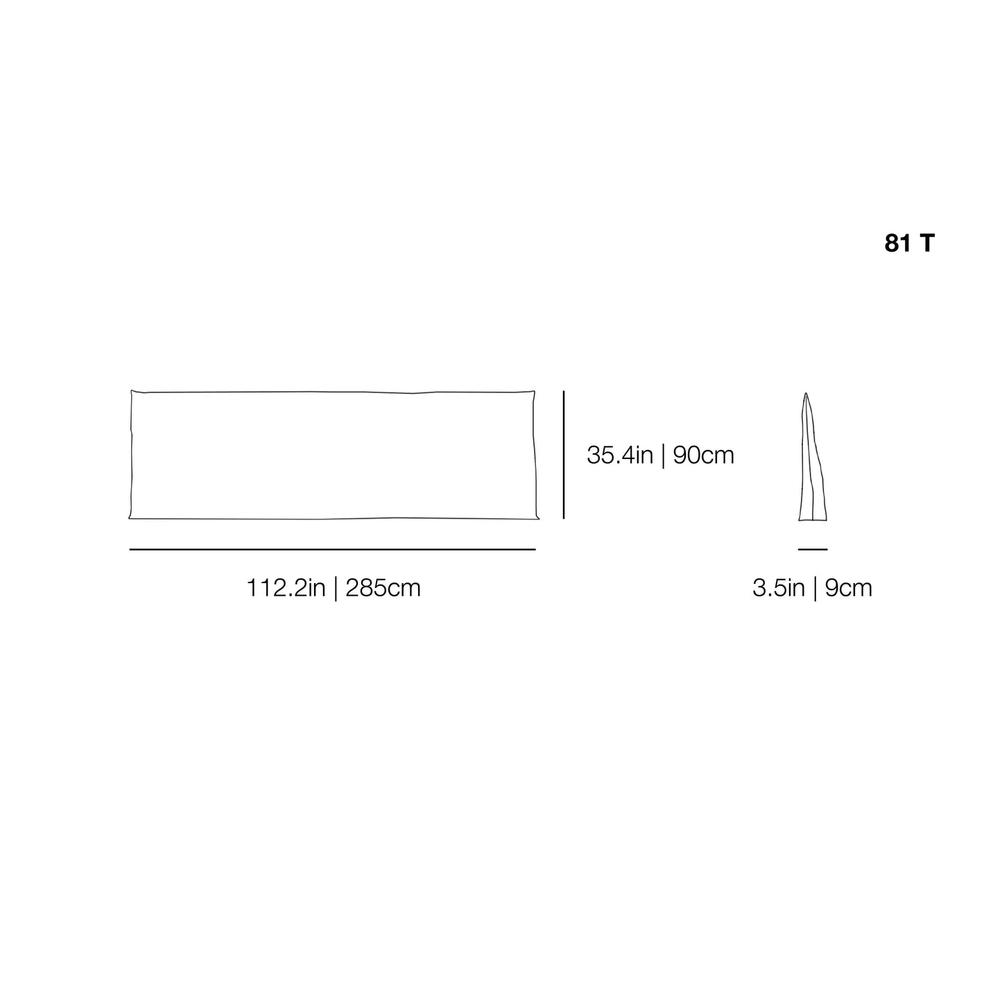 Ghost 81 T Headboard | Gervasoni | JANGEORGe Interior Design