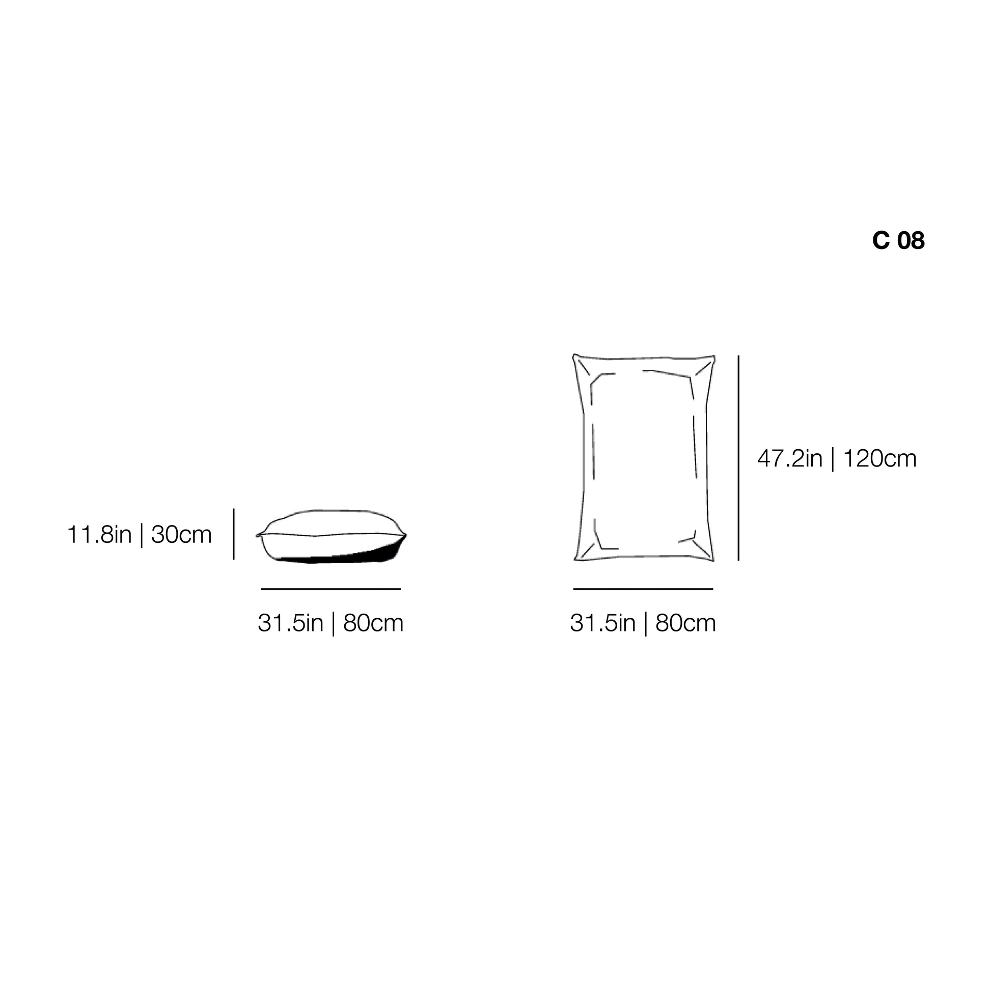 C. Ghost 08 Back Cushion | Gervasoni | JANGEORGe Interior Design