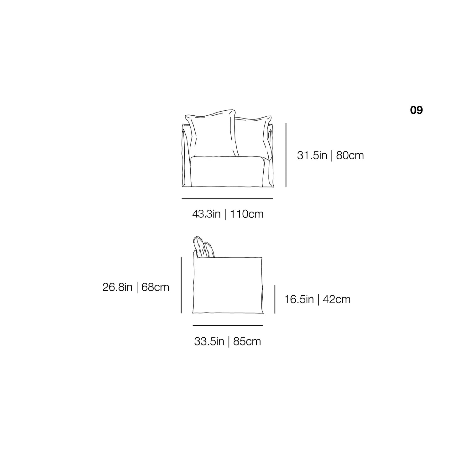 Ghost Out 09 Outdoor Loveseat | Gervasoni | JANGEORGe Interior Design