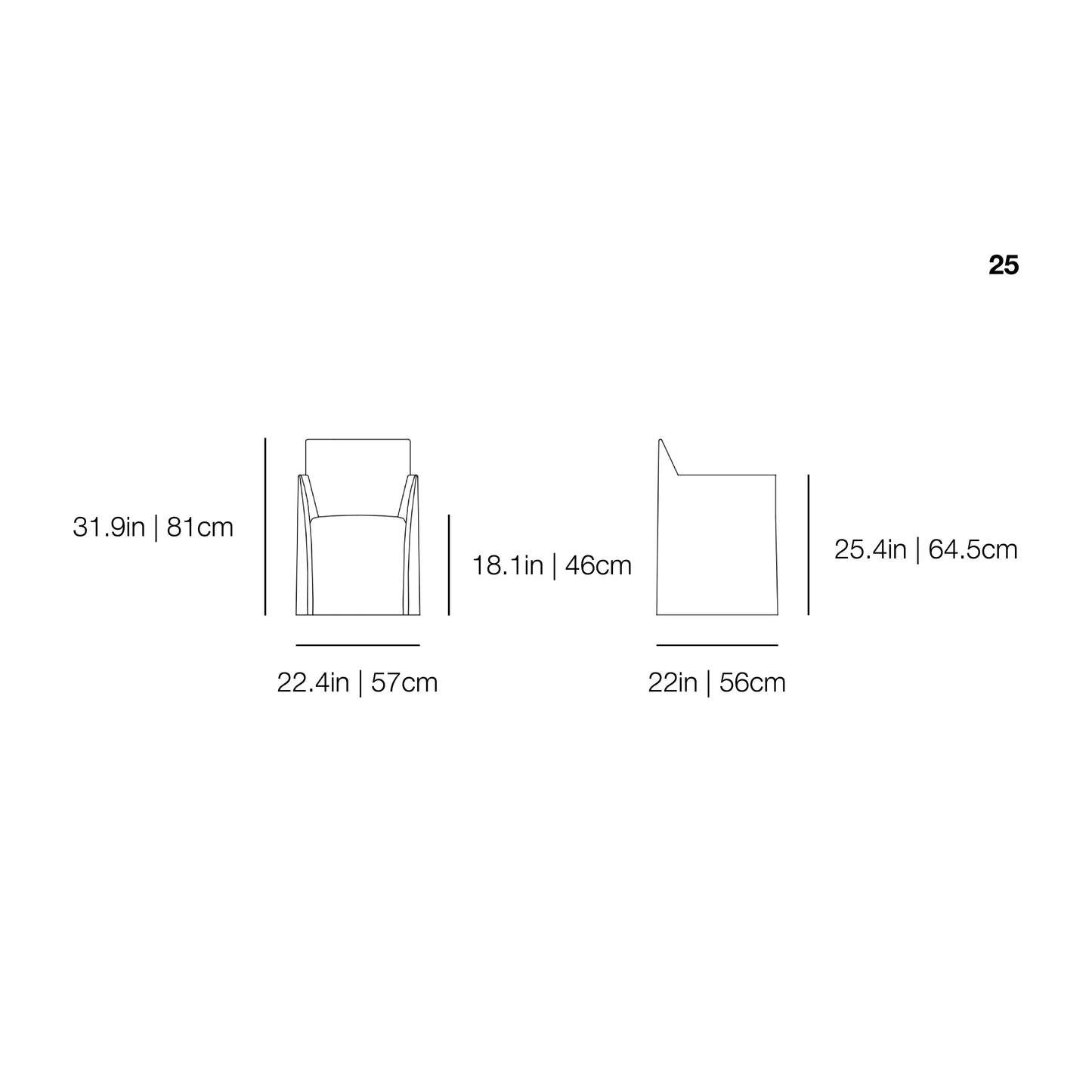 Ghost Out 25 Outdoor Armchair | Gervasoni | JANGEORGe Interior Design