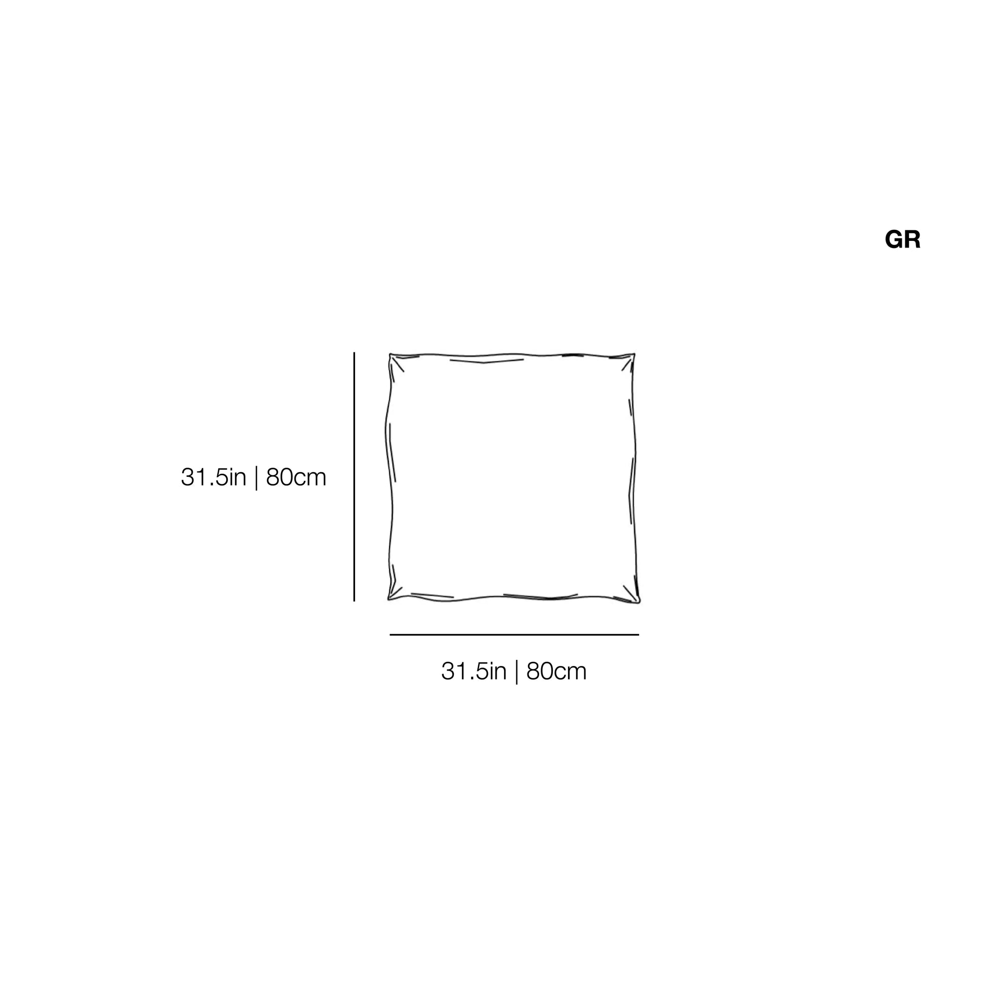C Ghost GR Cushion 31.5x31.5in | Gervasoni | JANGEORGe Interior Design