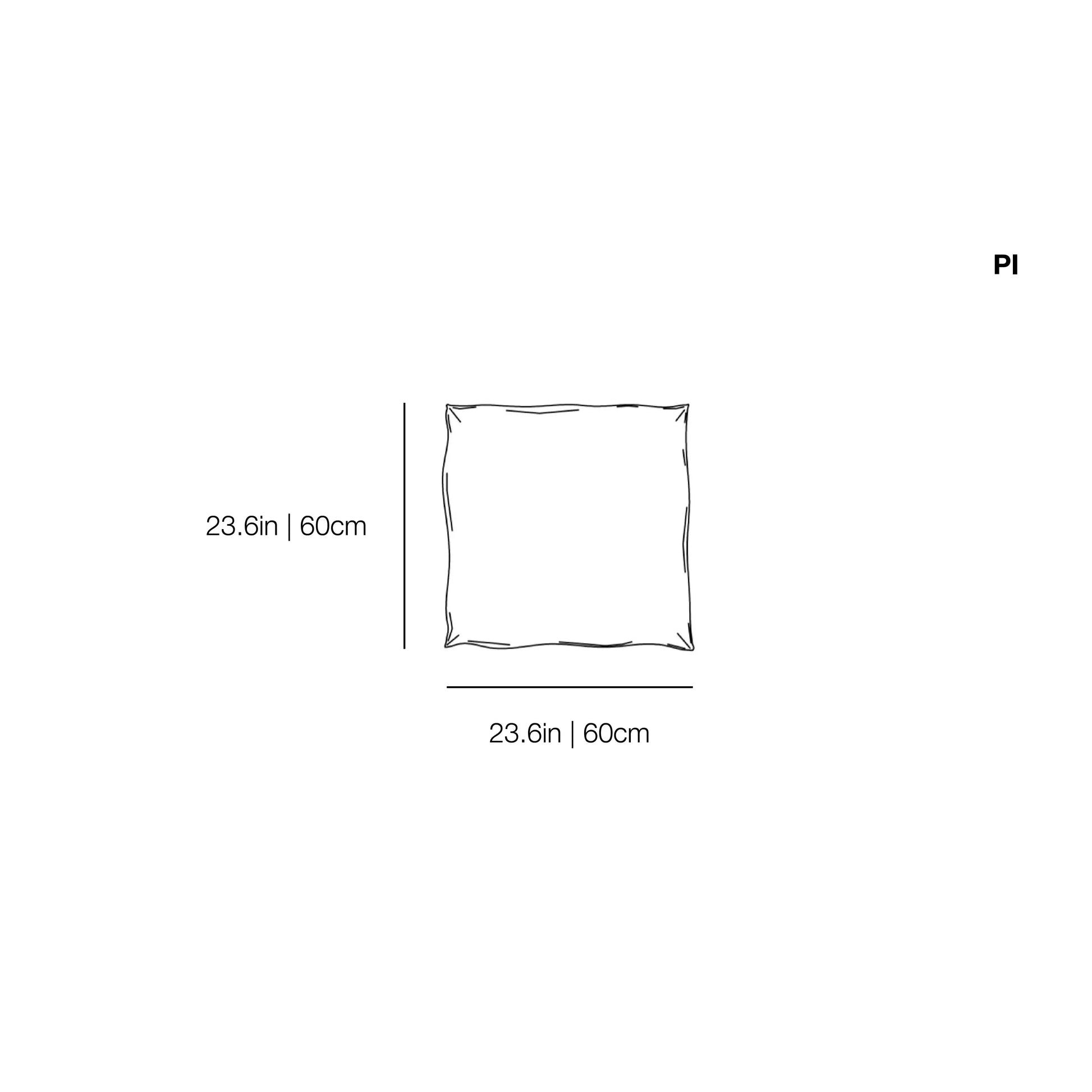 Ghost Out Cushion PI, 23.6x23.6in | 60x60cm | Gervasoni | JANGEORGe Interior Design