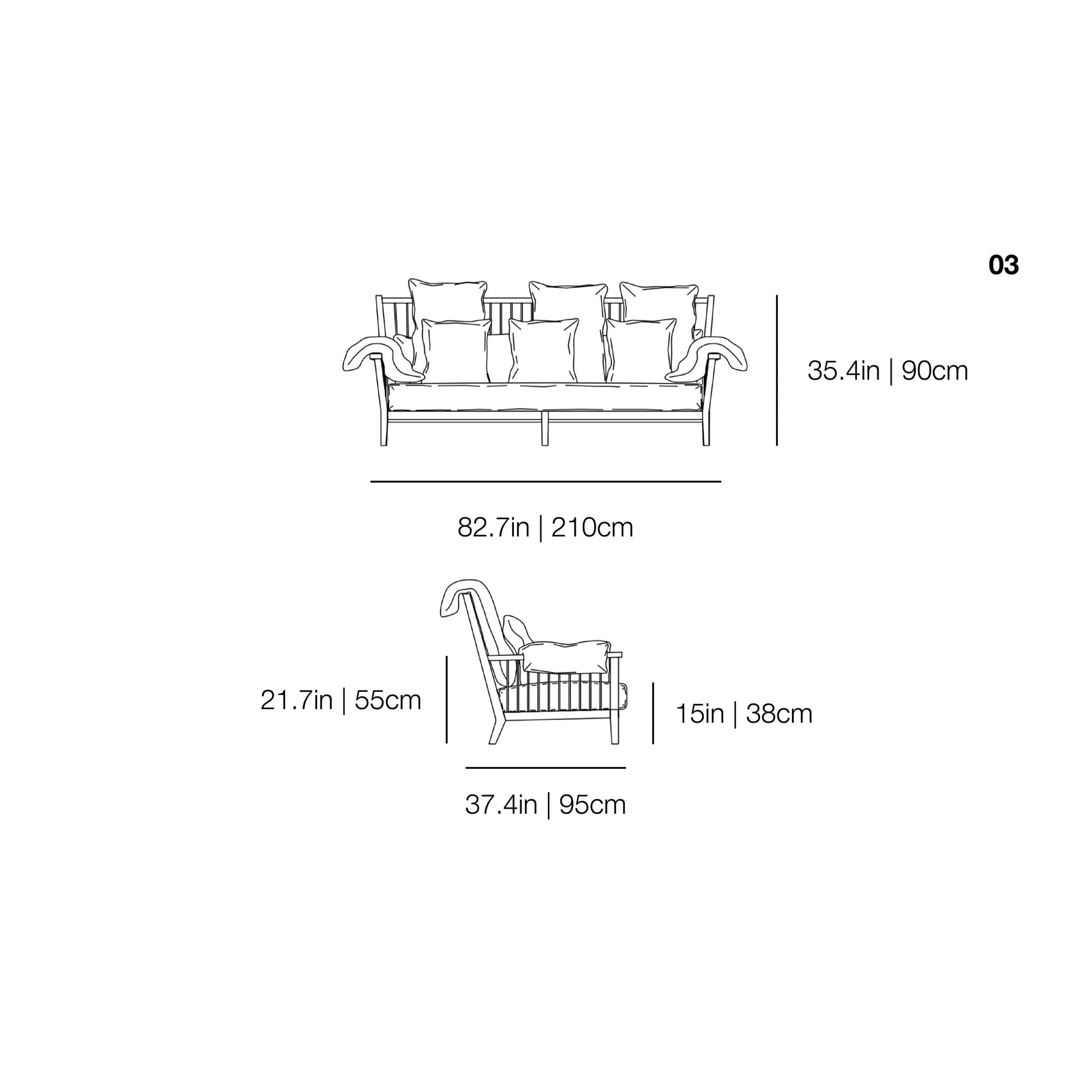 Gray 03 Sofa | Gervasoni | JANGEORGe Interior Design