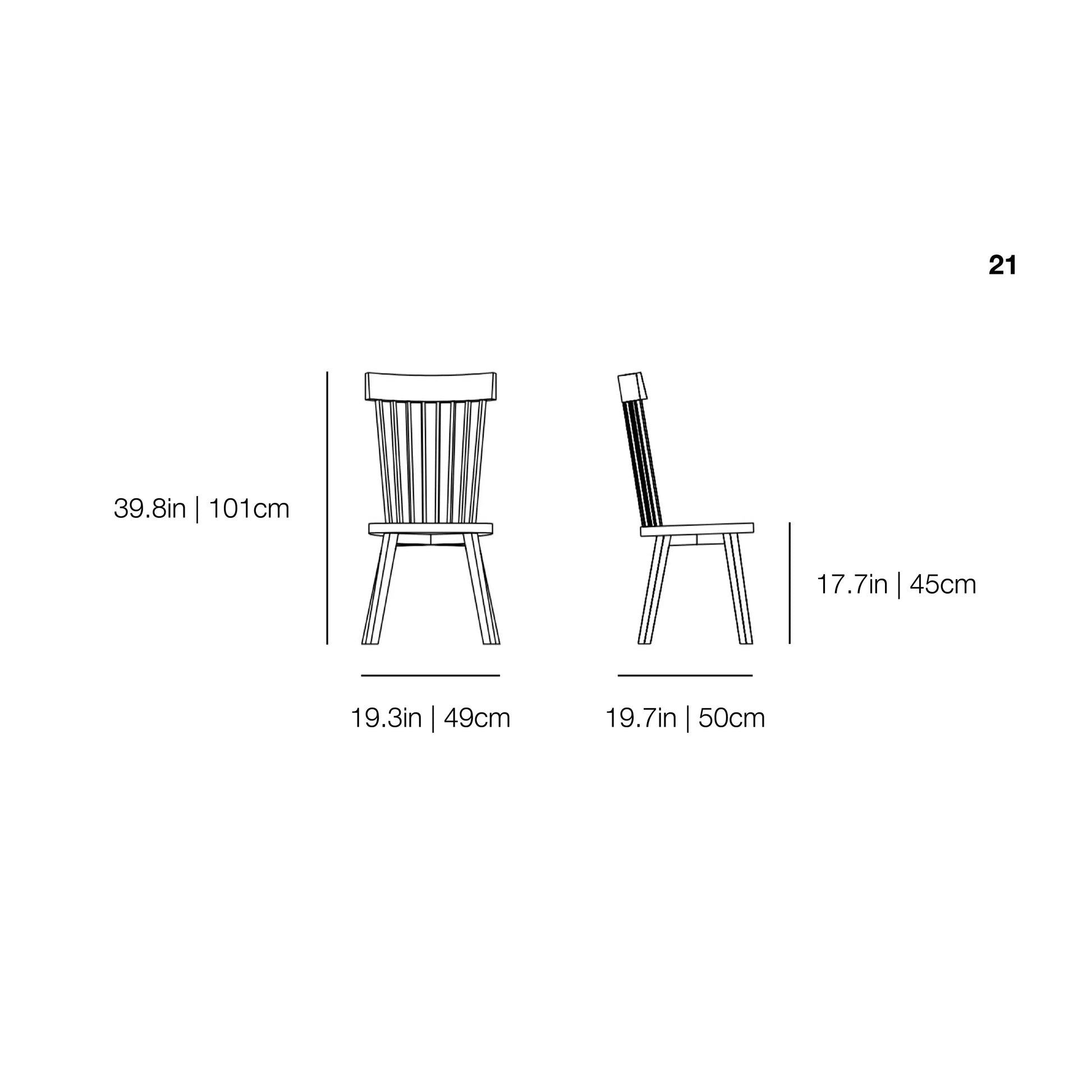 Gray 21 - Chair - JANGEORGe Interiors & Furniture