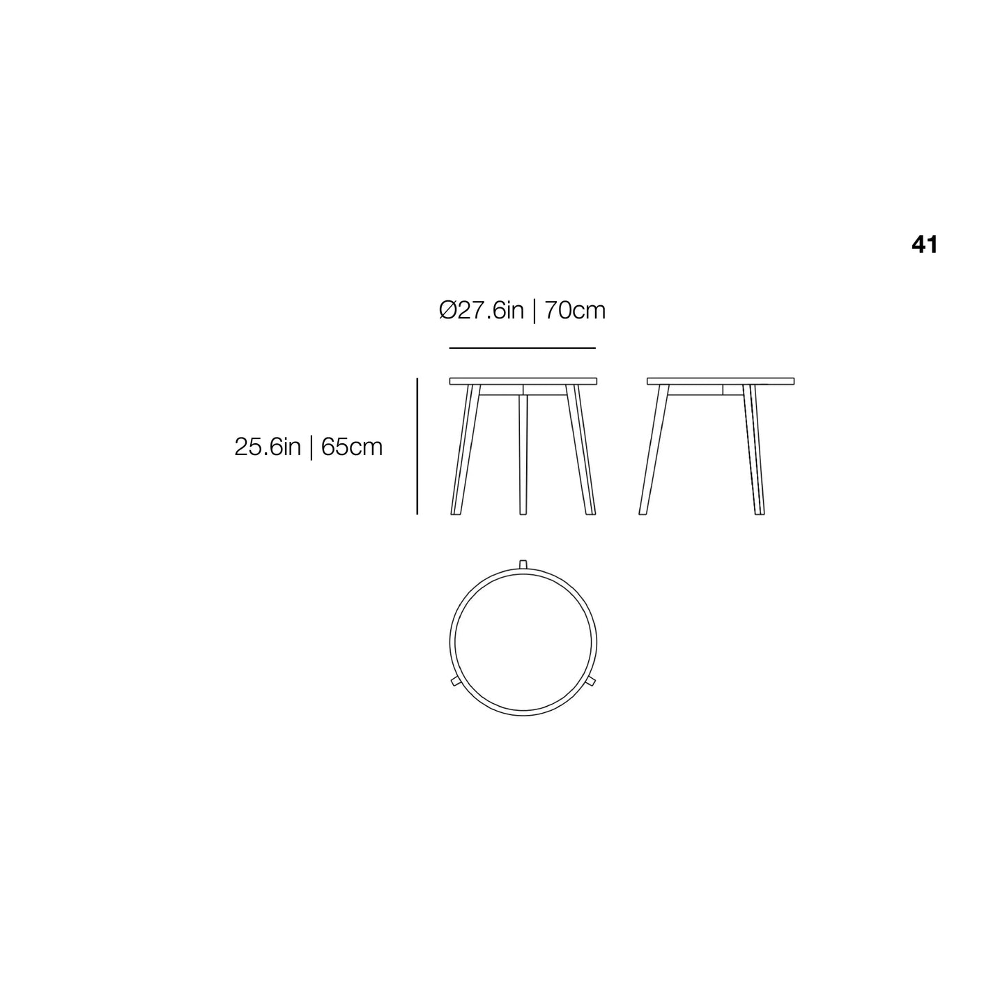 Gray 41 Side Table | Gervasoni | JANGEORGe Interior Design