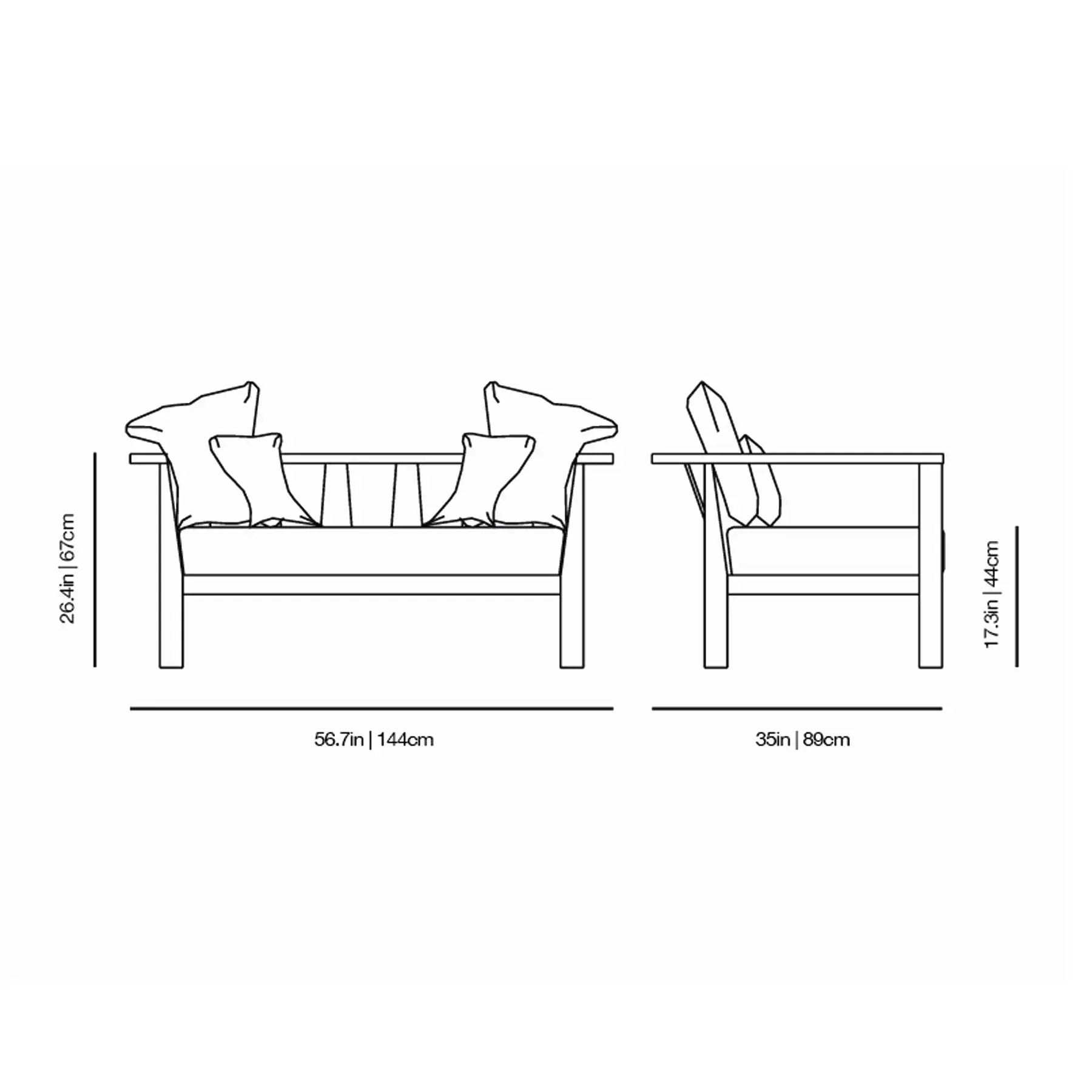 InOut 02 Loveseat | Gervasoni | JANGEORGe Interior Design
