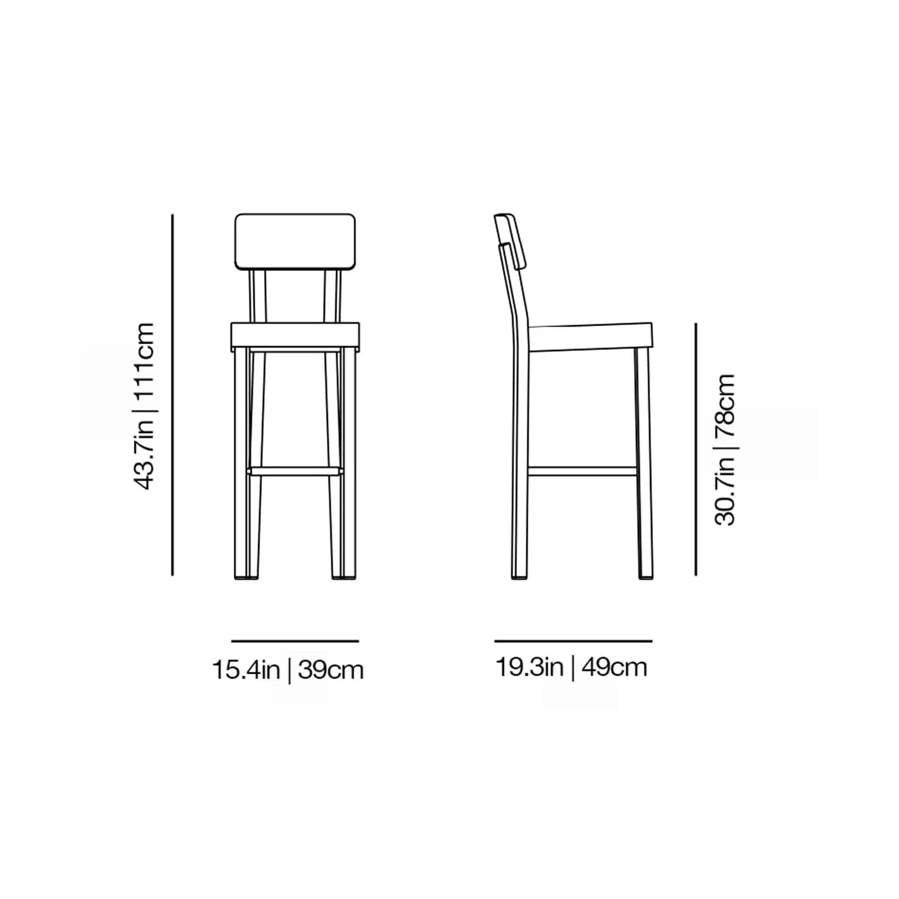 InOut 28 Bar Stool | Gervasoni | JANGEORGe Interior Design
