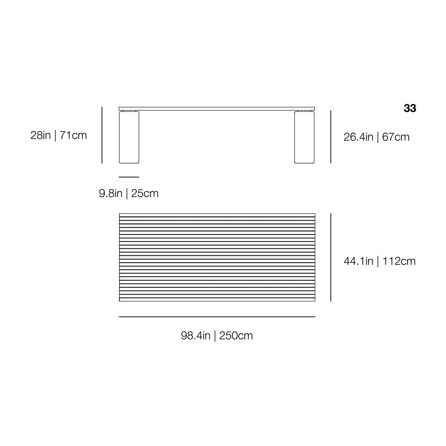 InOut 33 Dining Table | Gervasoni | JANGEORGe Interior Design