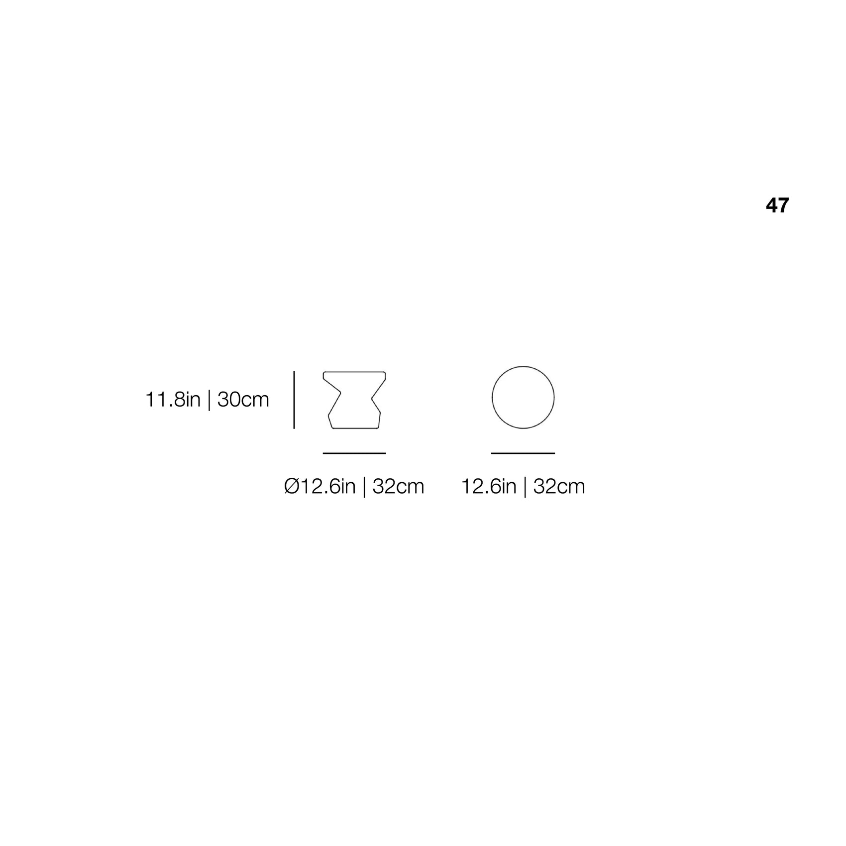 InOut 47 Side Table | Gervasoni | JANGEORGe Interior Design