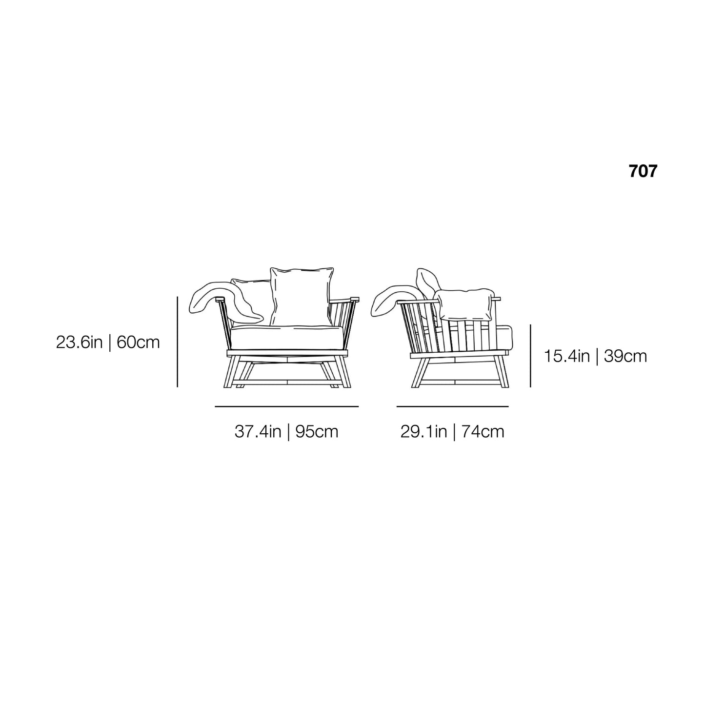 InOut 707 Outdoor Armchair | Gervasoni | JANGEORGe Interior Design