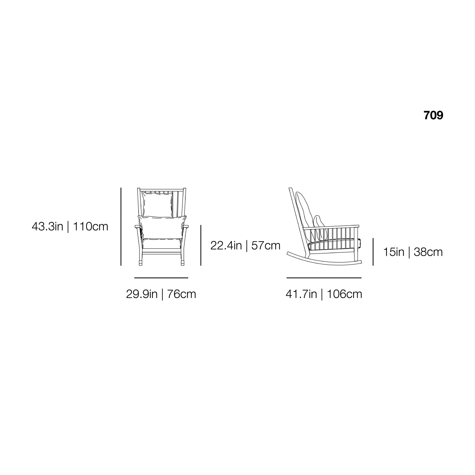 InOut 709 Outdoor Rocking Chair | Gervasoni | JANGEORGe Interior Design