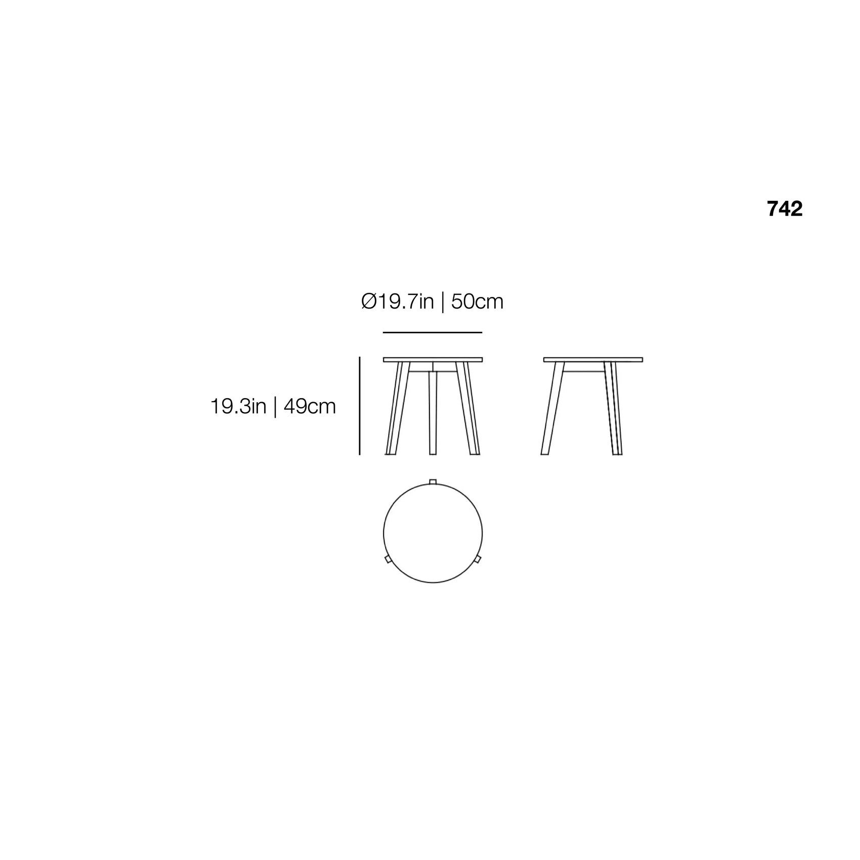 InOut 742 Side Table | Gervasoni | JANGEORGe Interior Design