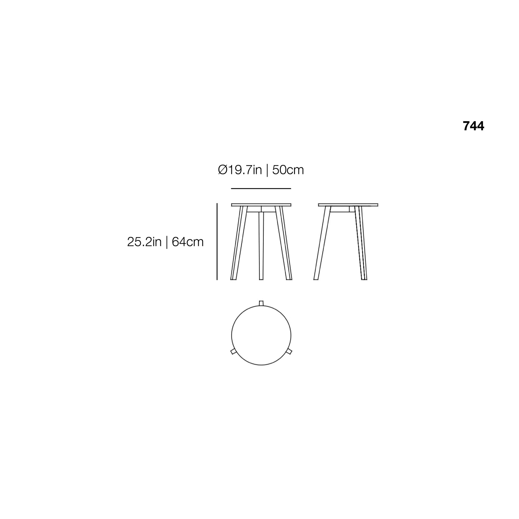 InOut 744 Side Table | Gervasoni | JANGEORGe Interior Design