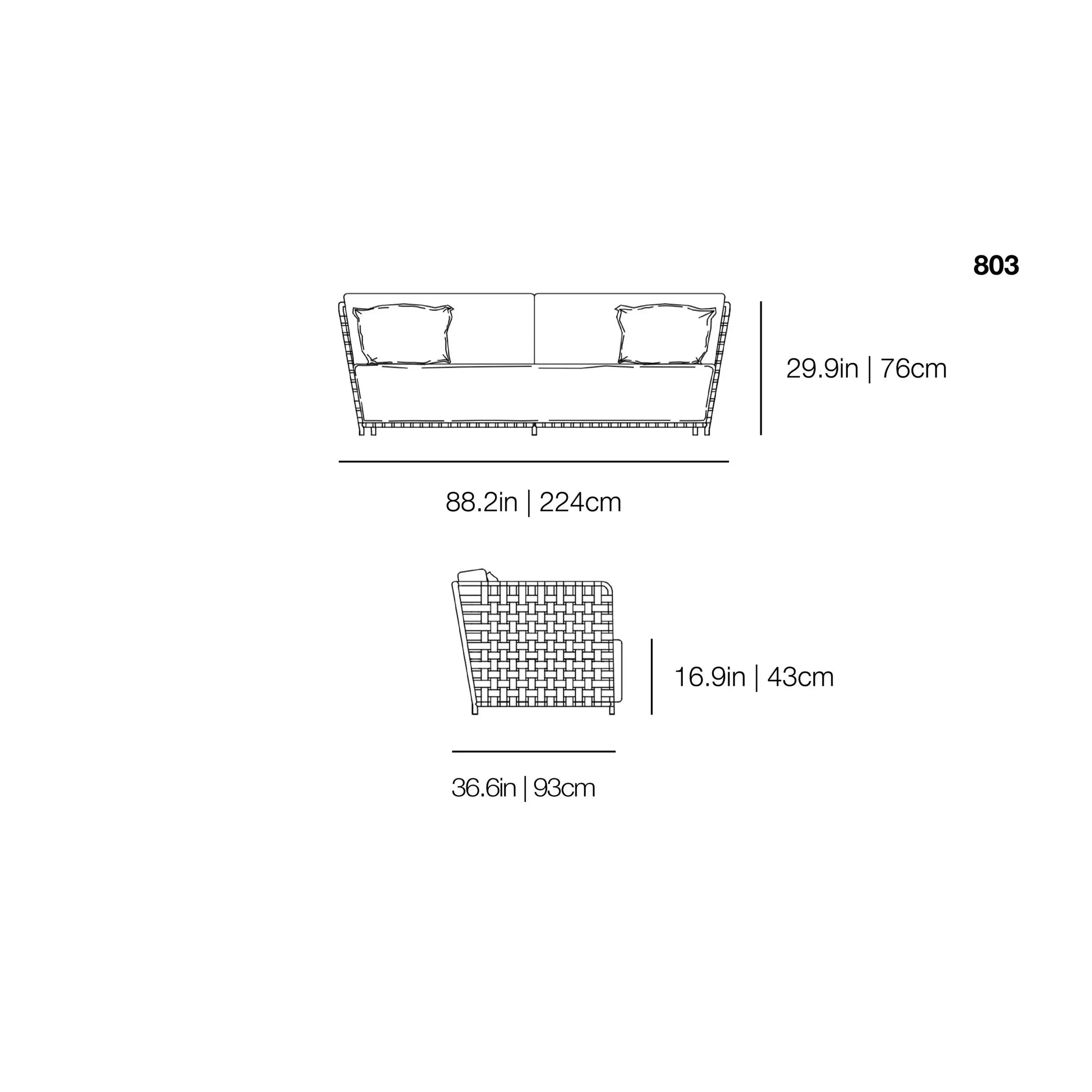 InOut 803 Outdoor Sofa | Gervasoni | JANGEORGe Interior Design