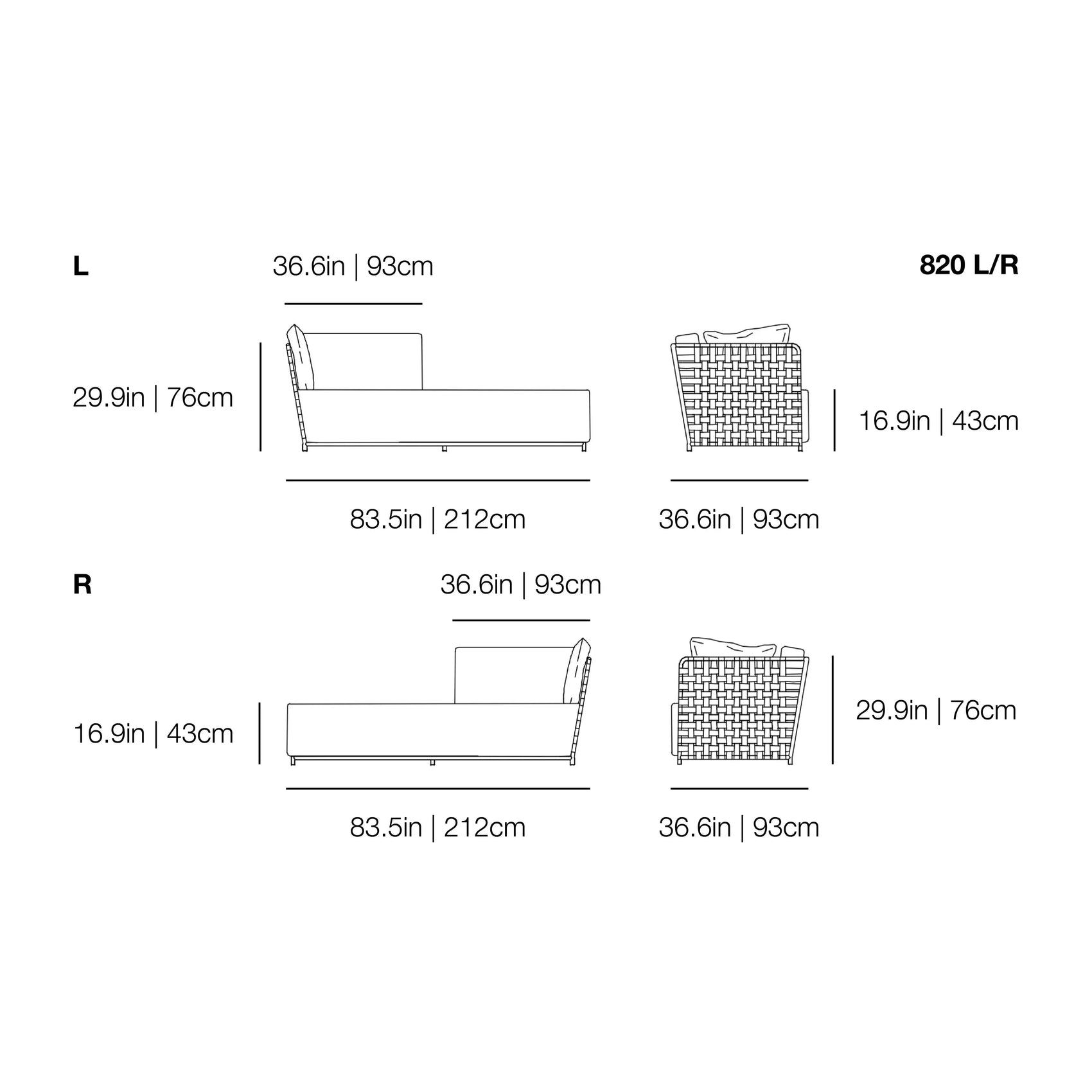 InOut 820 L-R Outdoor Daybed | Gervasoni | JANGEORGe Interior Design