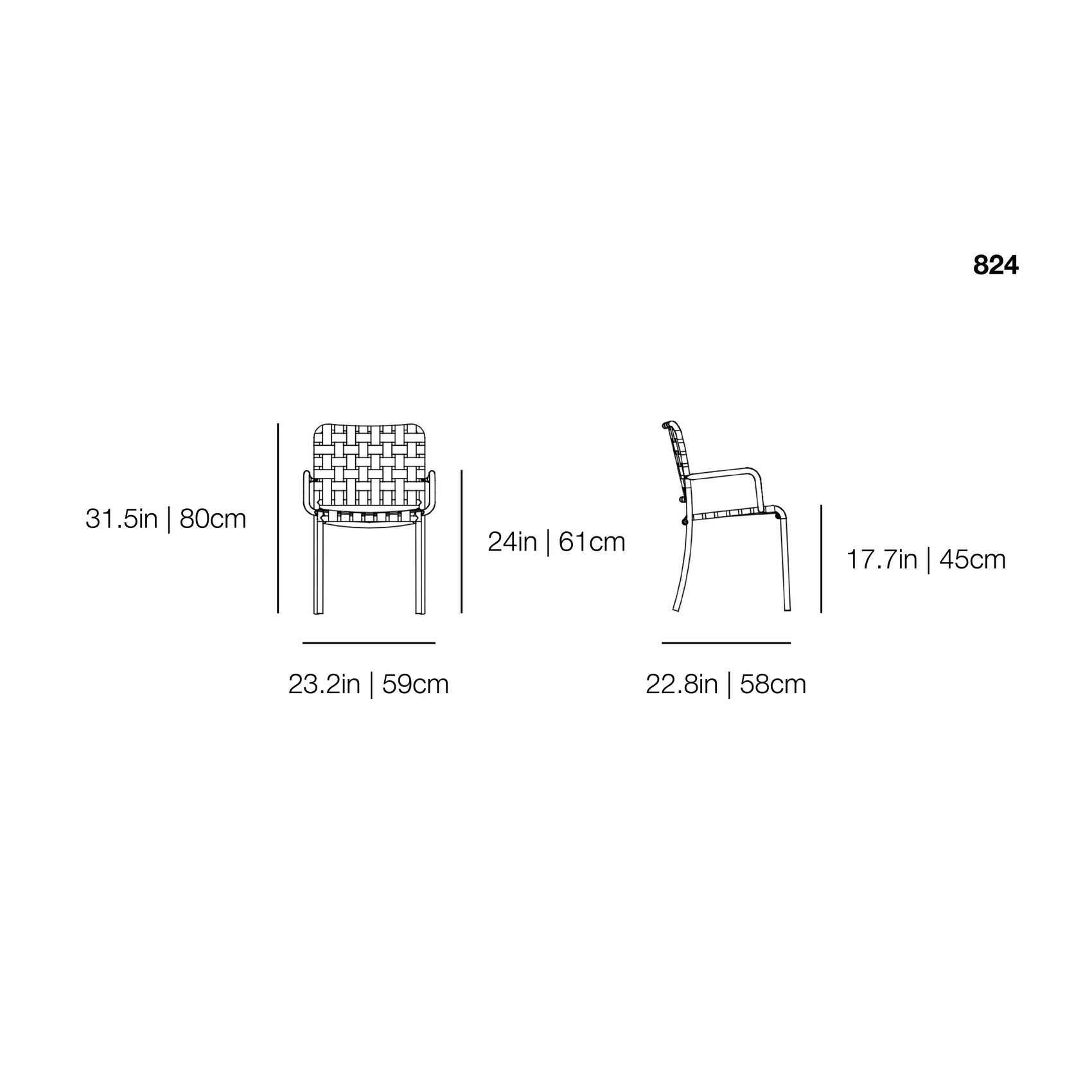 InOut 824 Dining Armchair | Gervasoni | JANGEORGe Interior Design