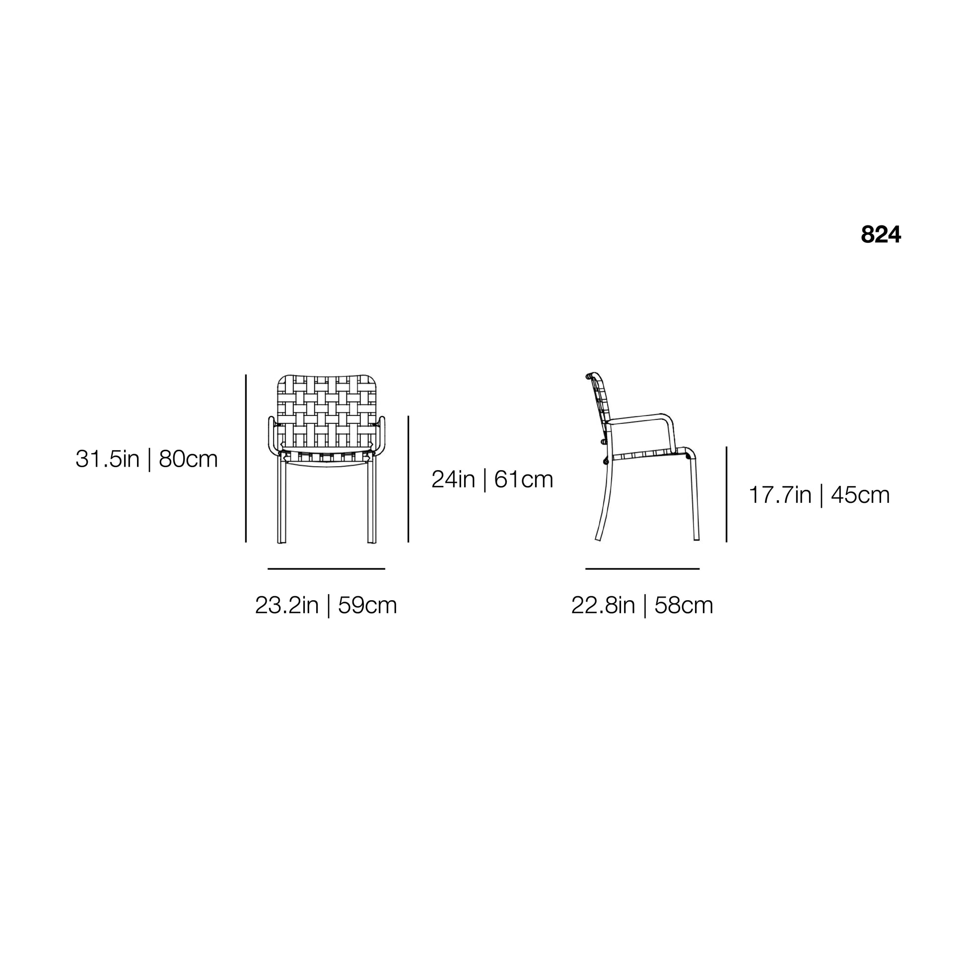 InOut 824 Dining Armchair | Gervasoni | JANGEORGe Interior Design