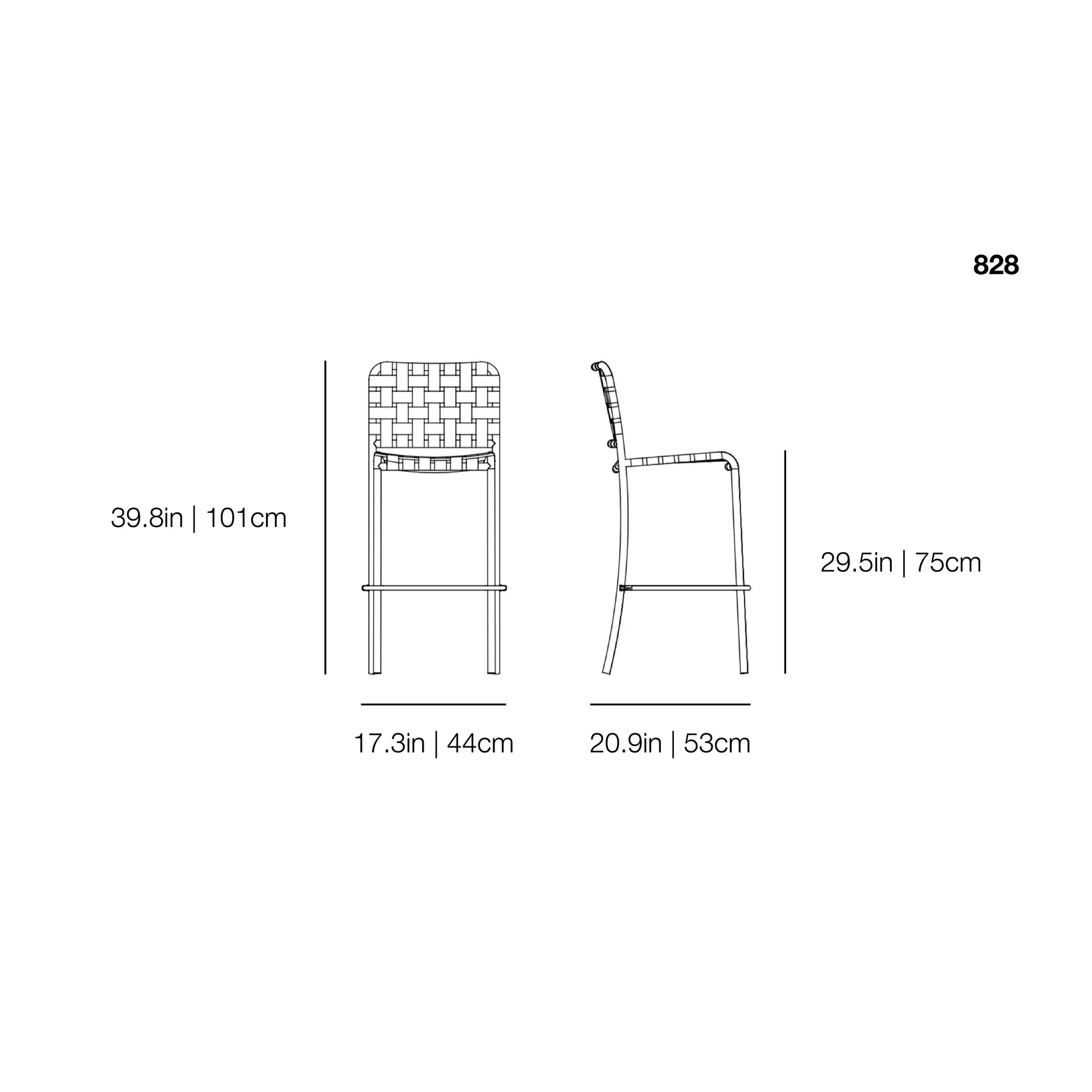 InOut 828 Outdoor Barstool | Gervasoni | JANGEORGe Interior Design