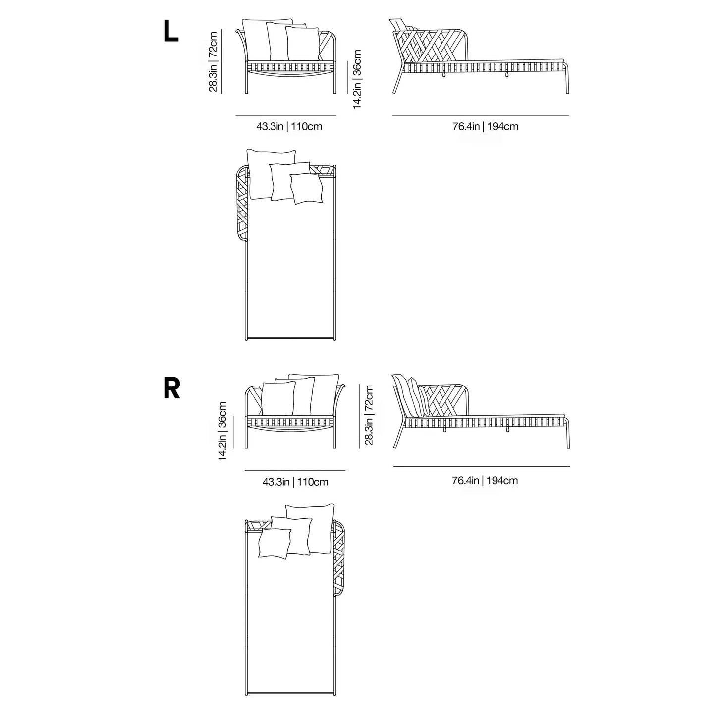 InOut 859 L-R Daybed | Gervasoni | JANGEORGe Interior Design