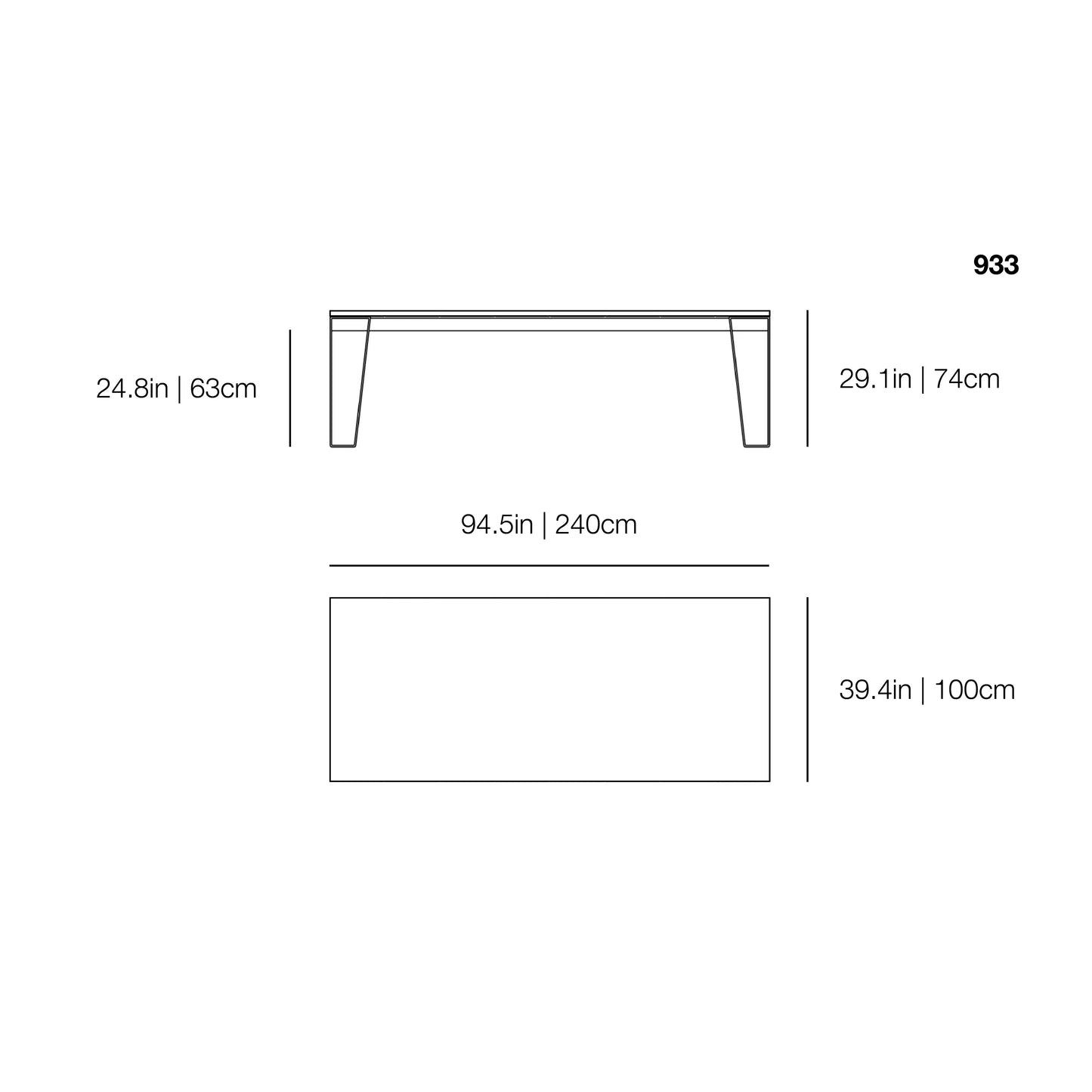 InOut 933 Outdoor Dining Table | Gervasoni | JANGEORGe Interior Design
